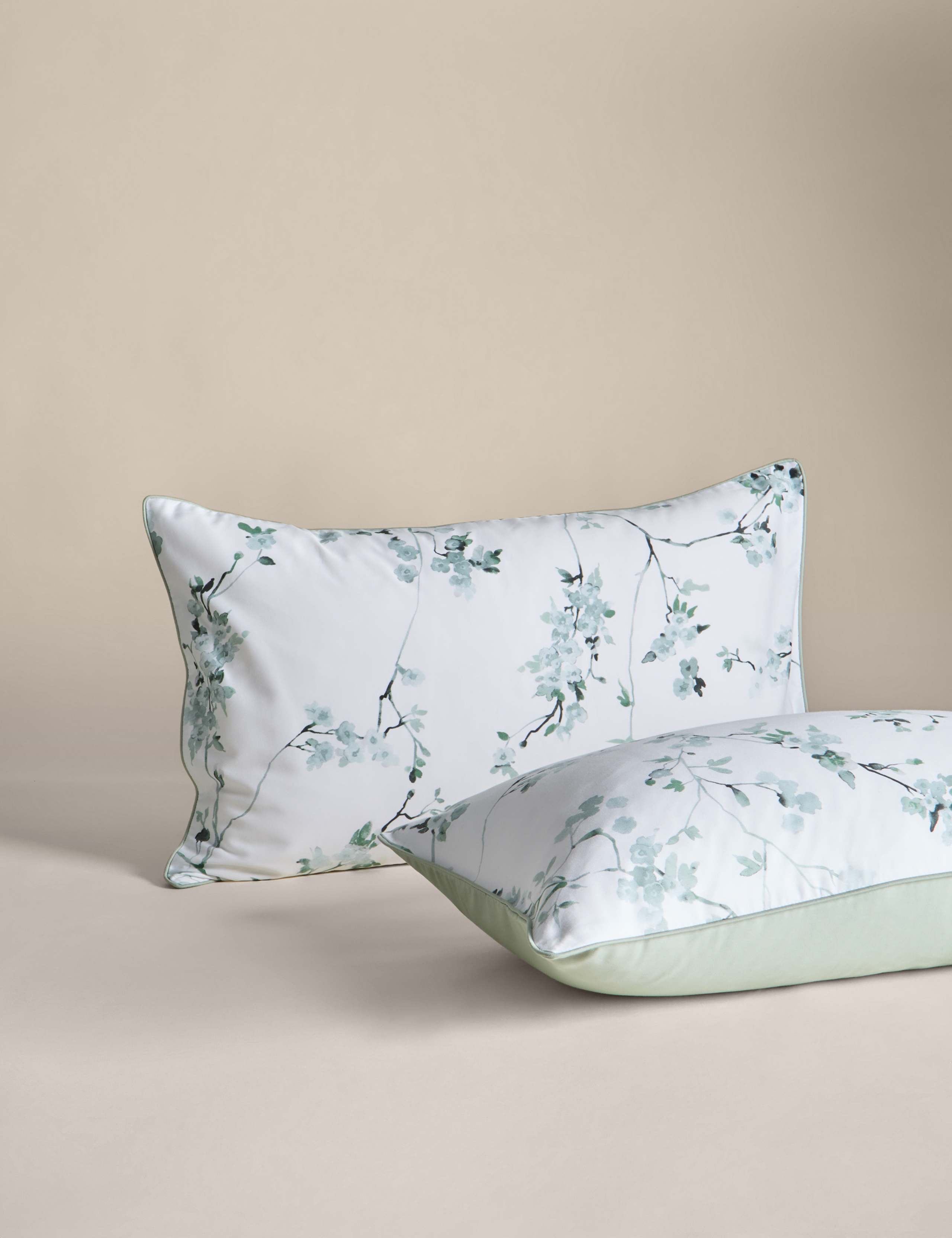 Pure Cotton Sateen Cherry Blossom Bedding Set 3 of 6