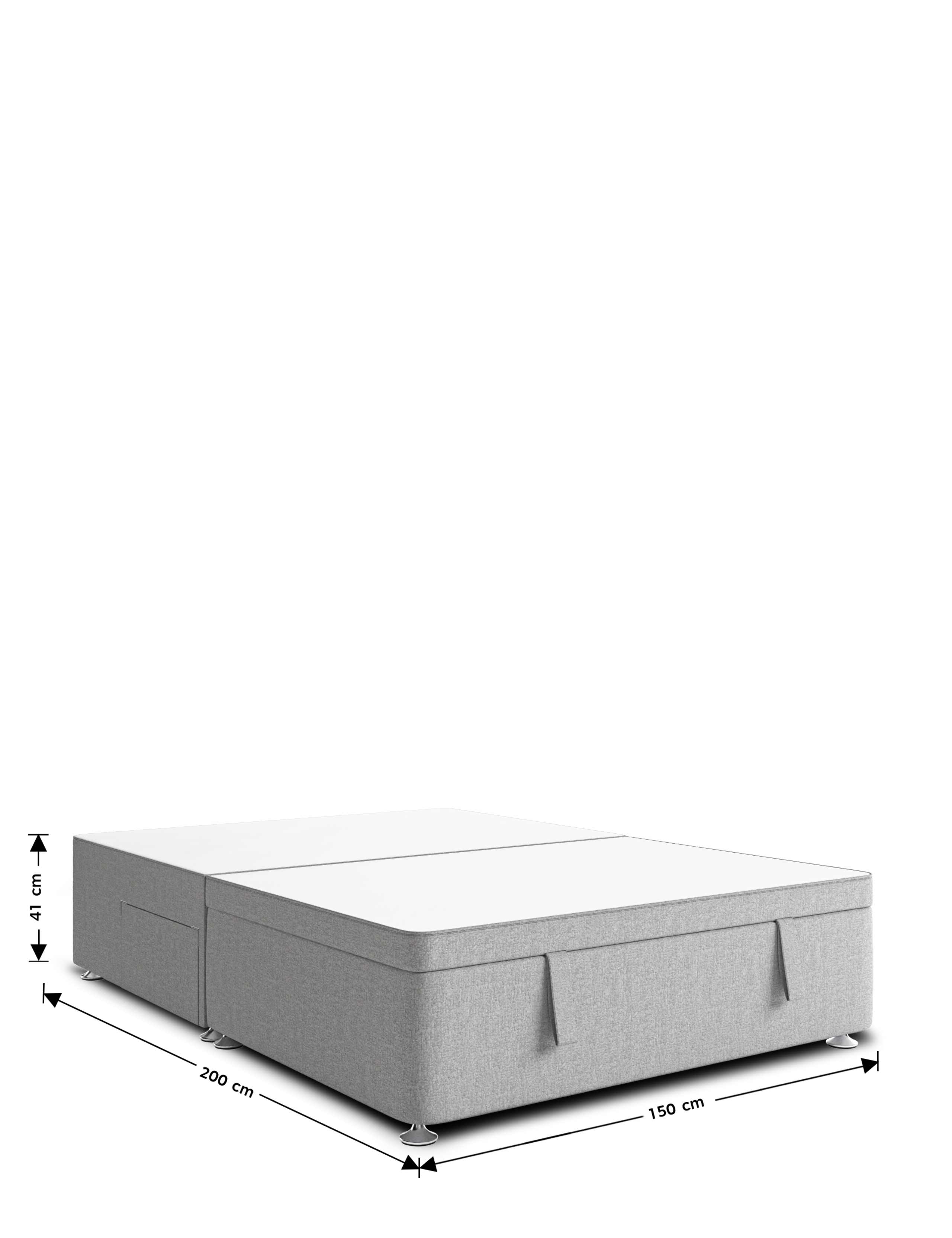 Half End Ottoman 2 Small Drawer Divan 7 of 7