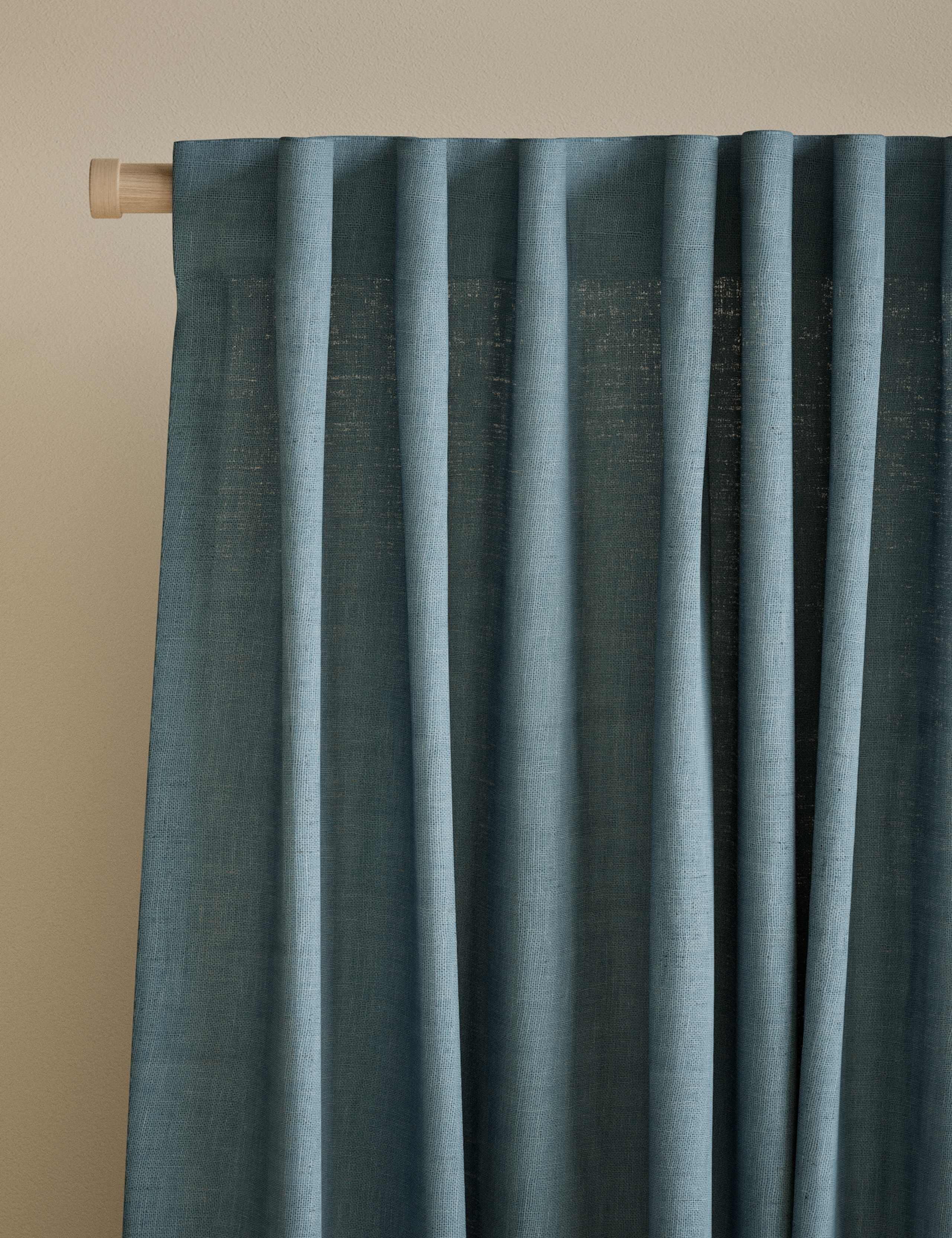 Cotton Linen Blend Sheer Curtains 3 of 4