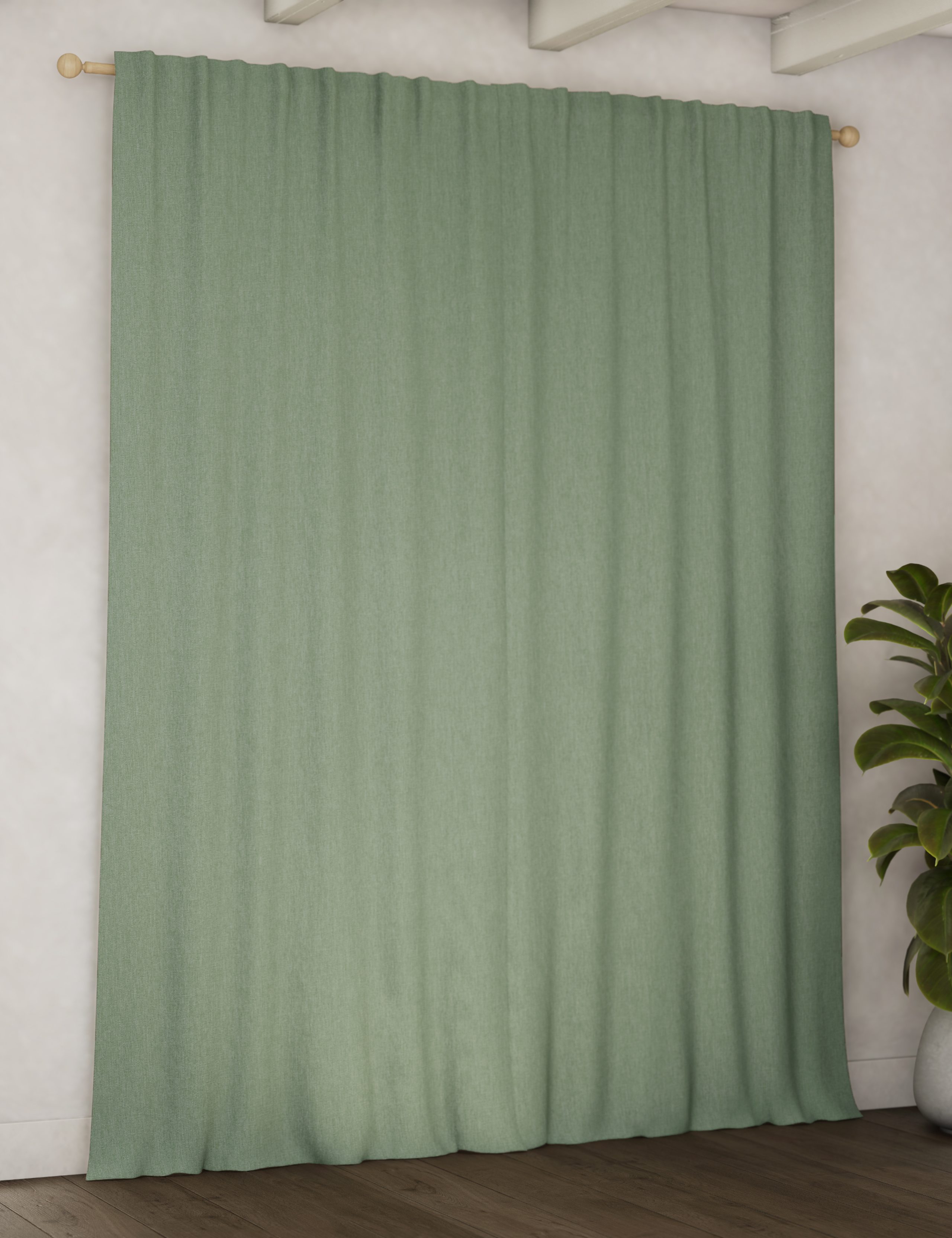 Brushed Multiway Blackout Curtains 4 of 6