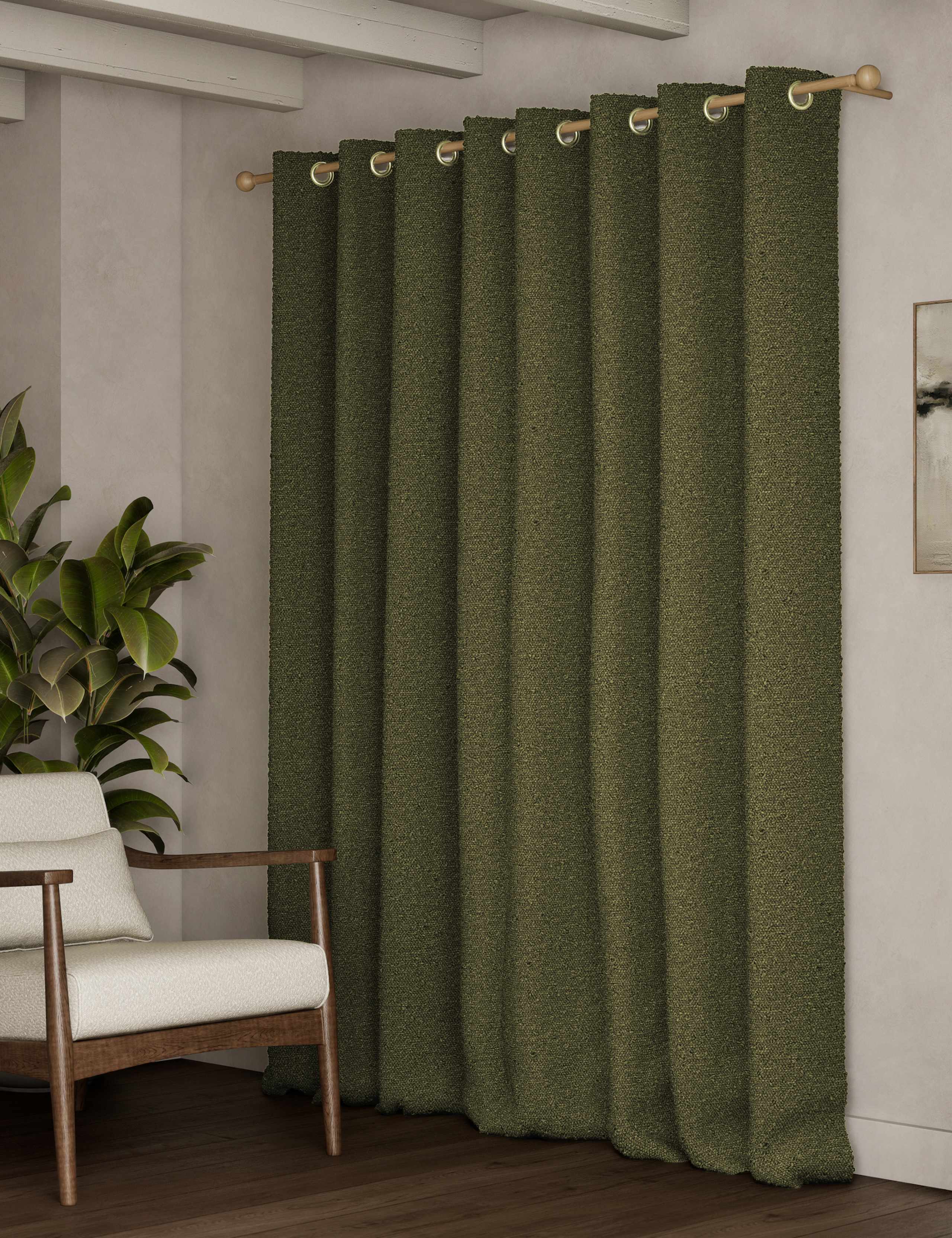 Bouclé Eyelet Curtains 4 of 4