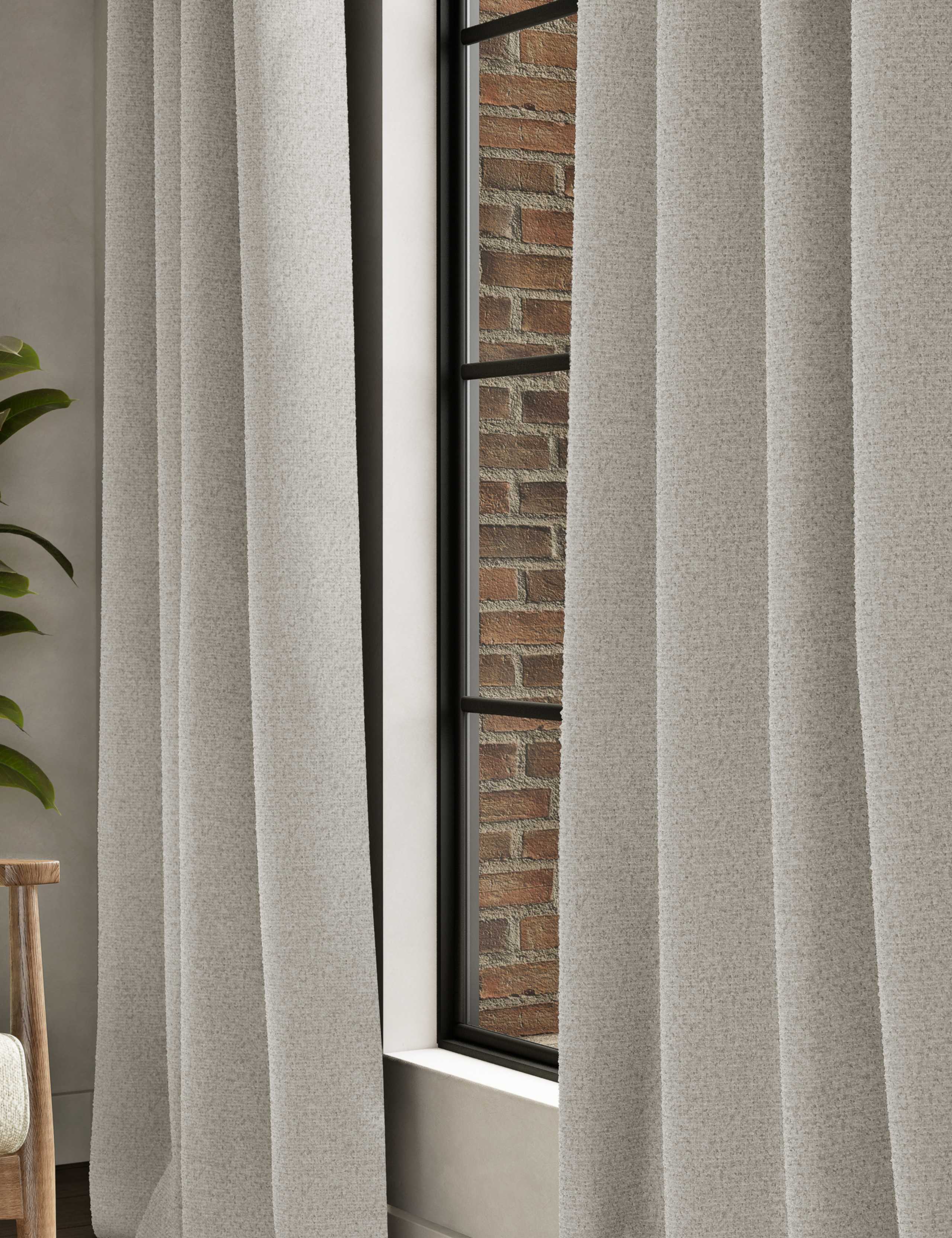 Boucle Marl Eyelet Curtains 2 of 4