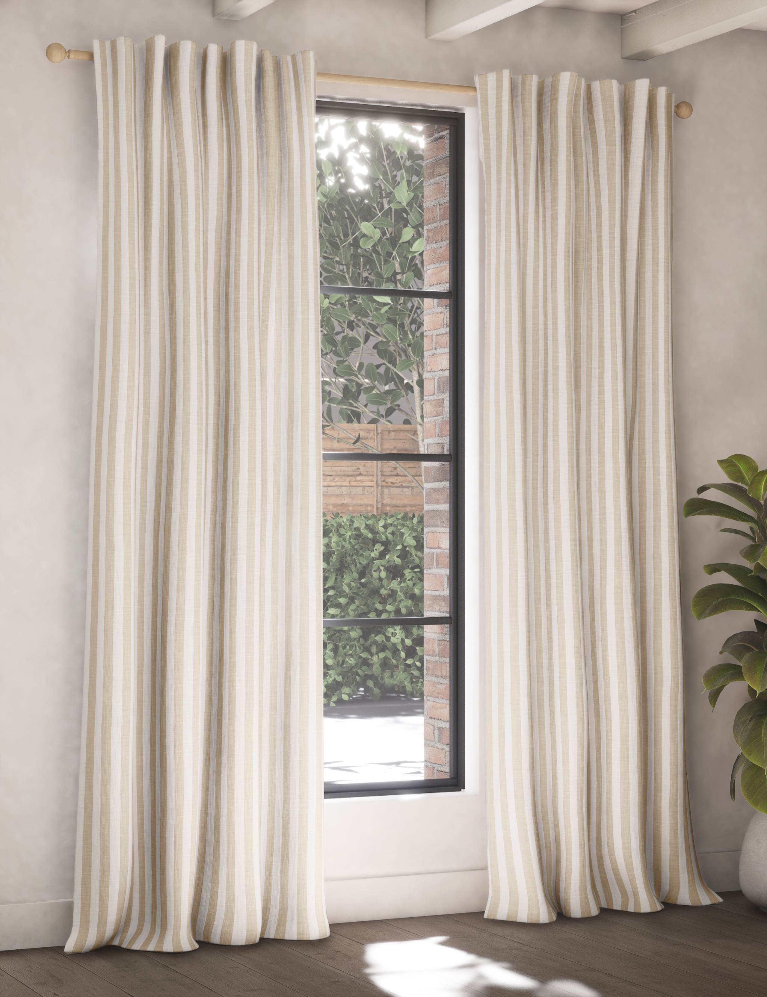 Pure Cotton Striped Multiway Curtains 3 of 4