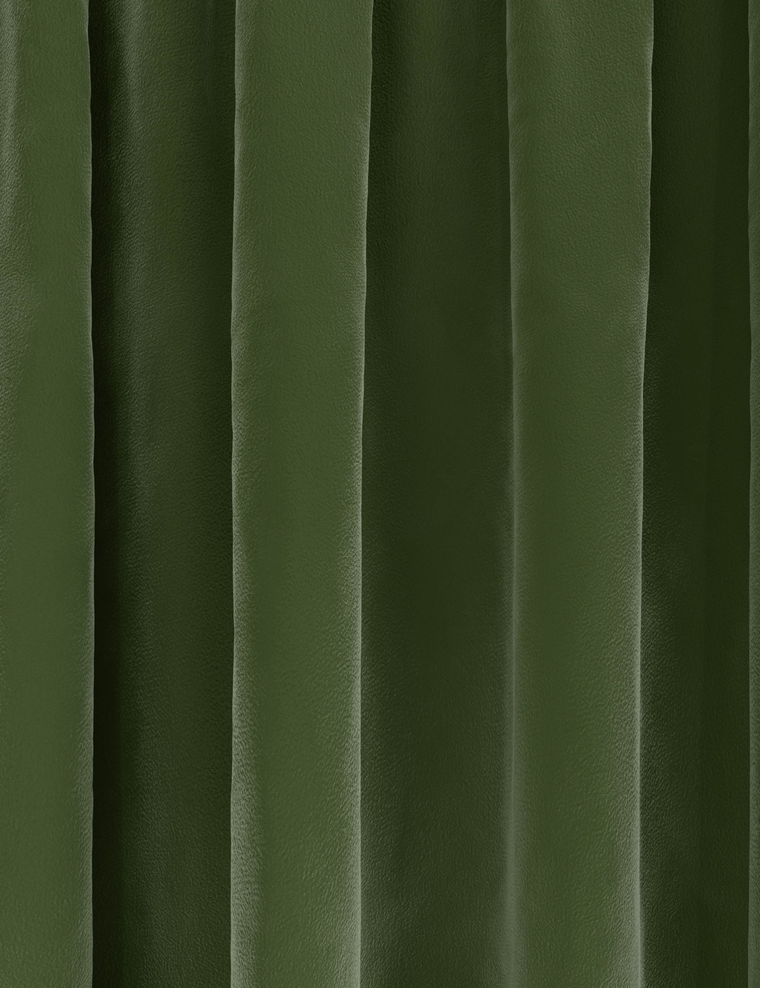 Velvet Pencil Pleat Curtains 2 of 3