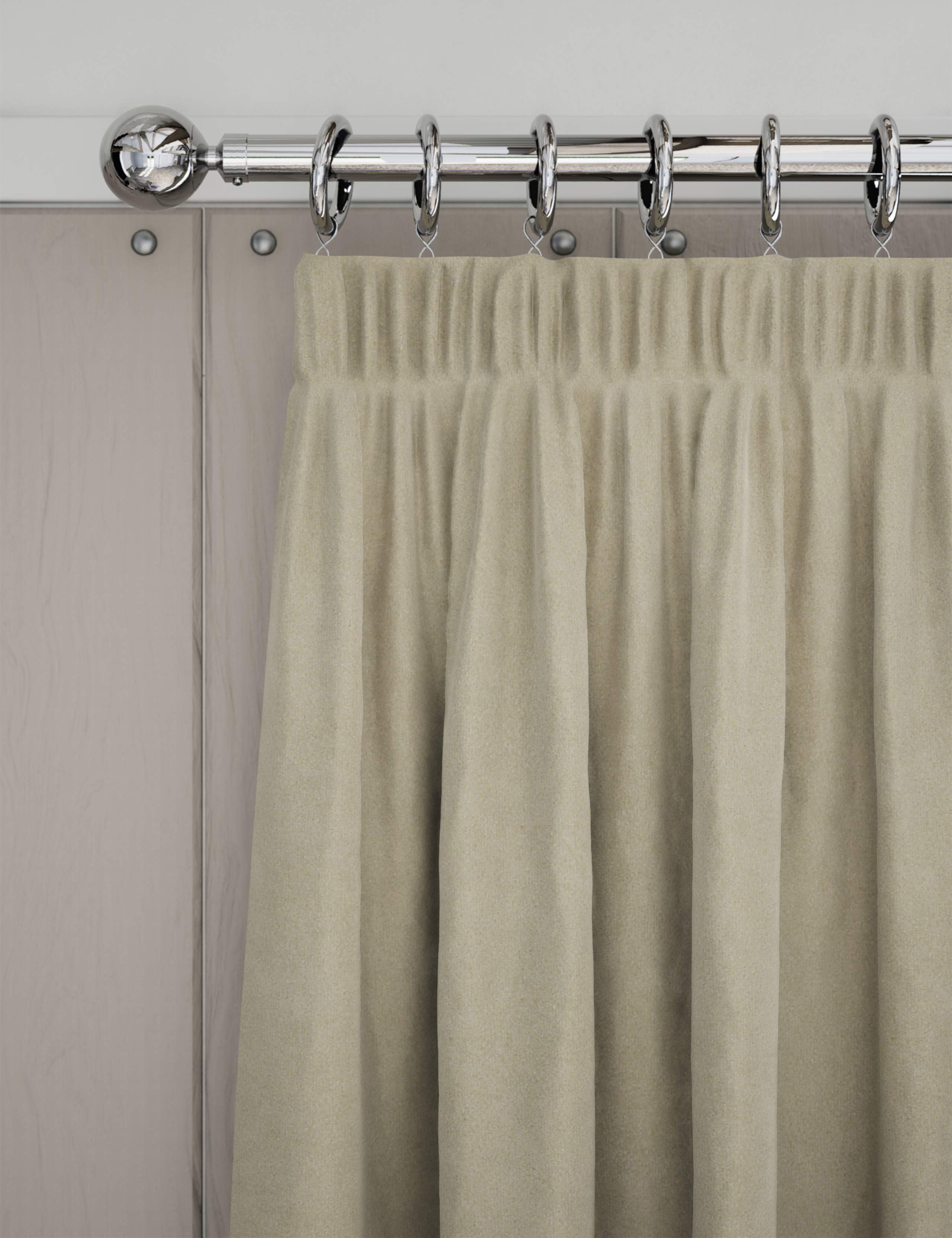 Velvet Pencil Pleat Curtains 1 of 4