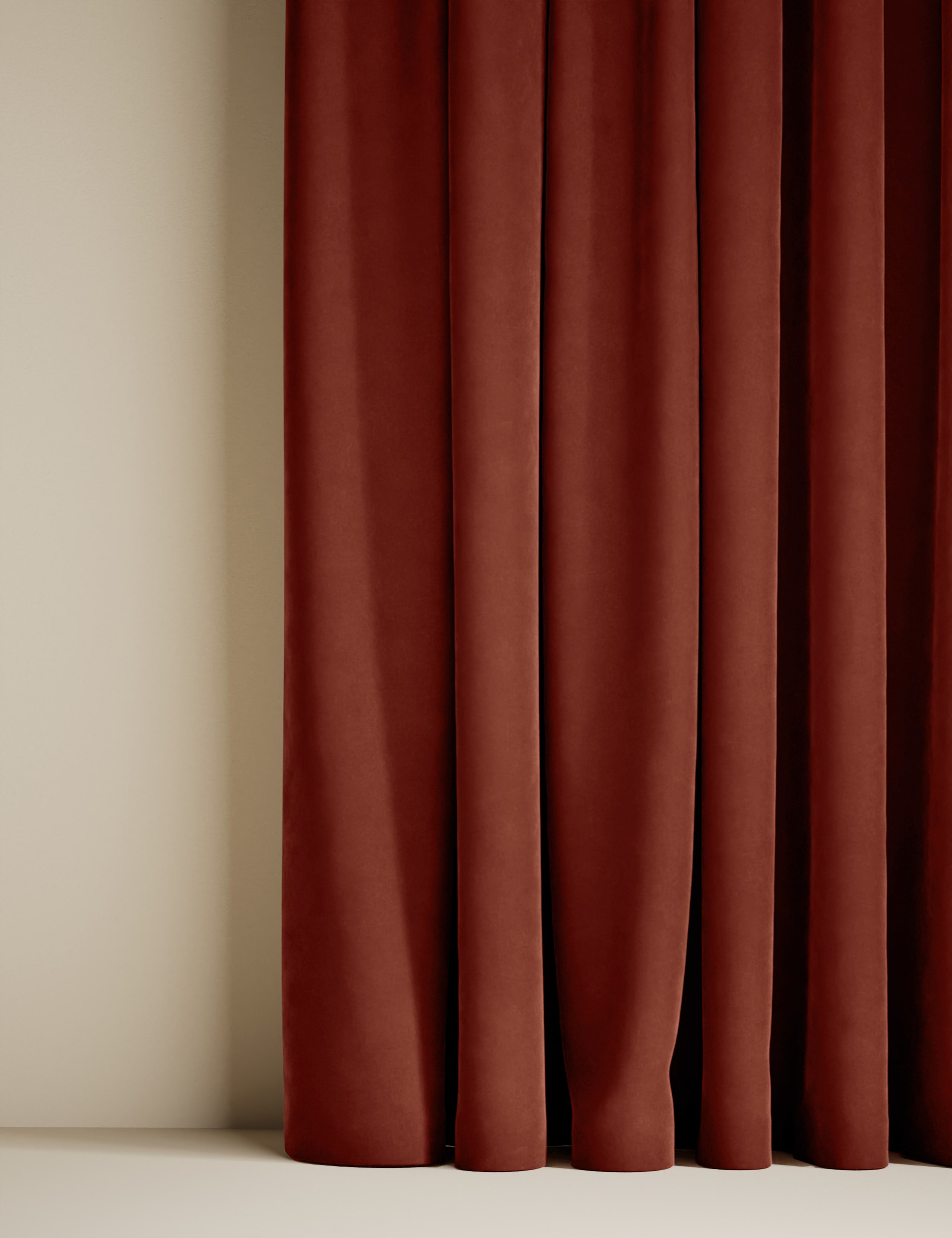 Velvet Pencil Pleat Curtains 5 of 5