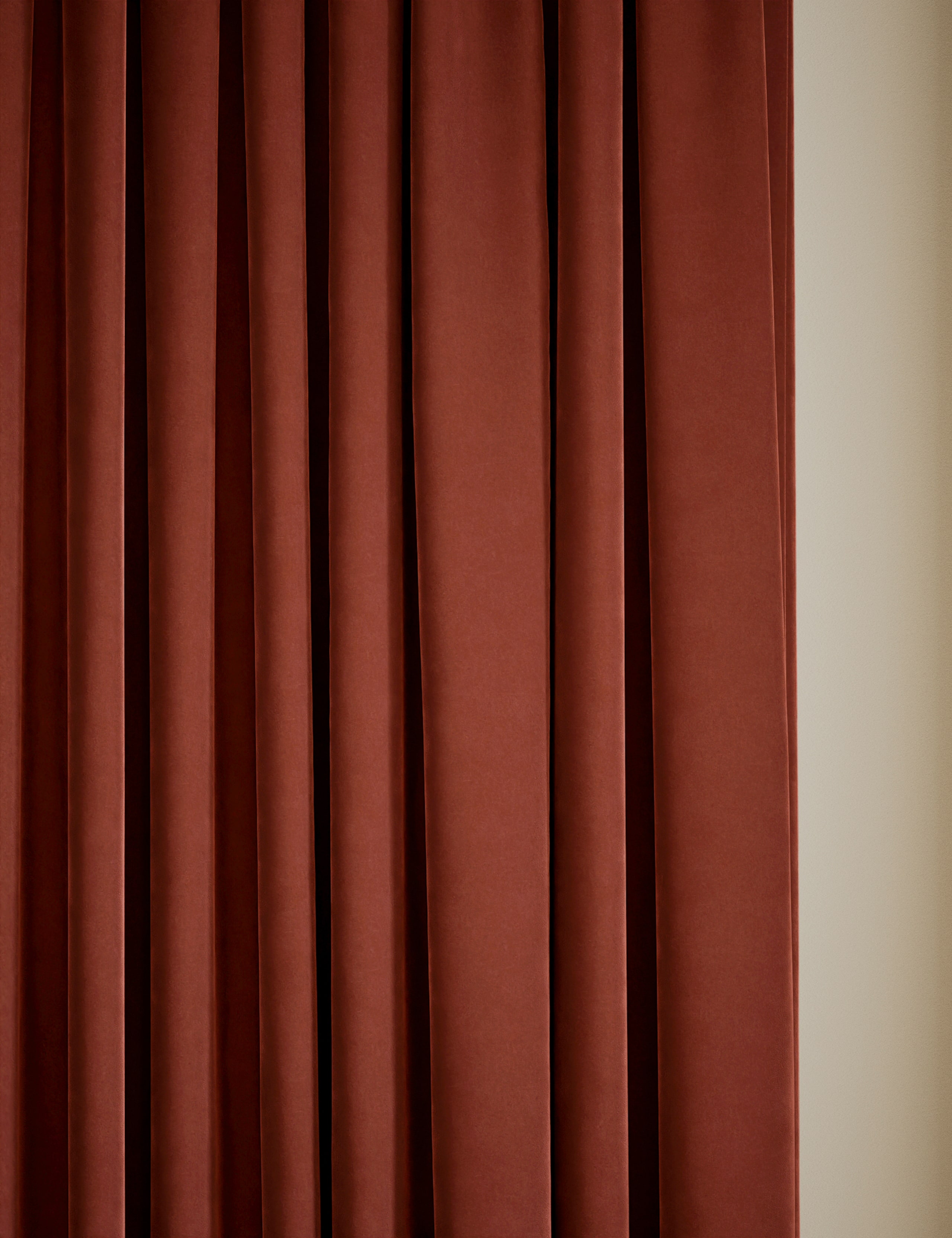 Velvet Pencil Pleat Curtains 2 of 5