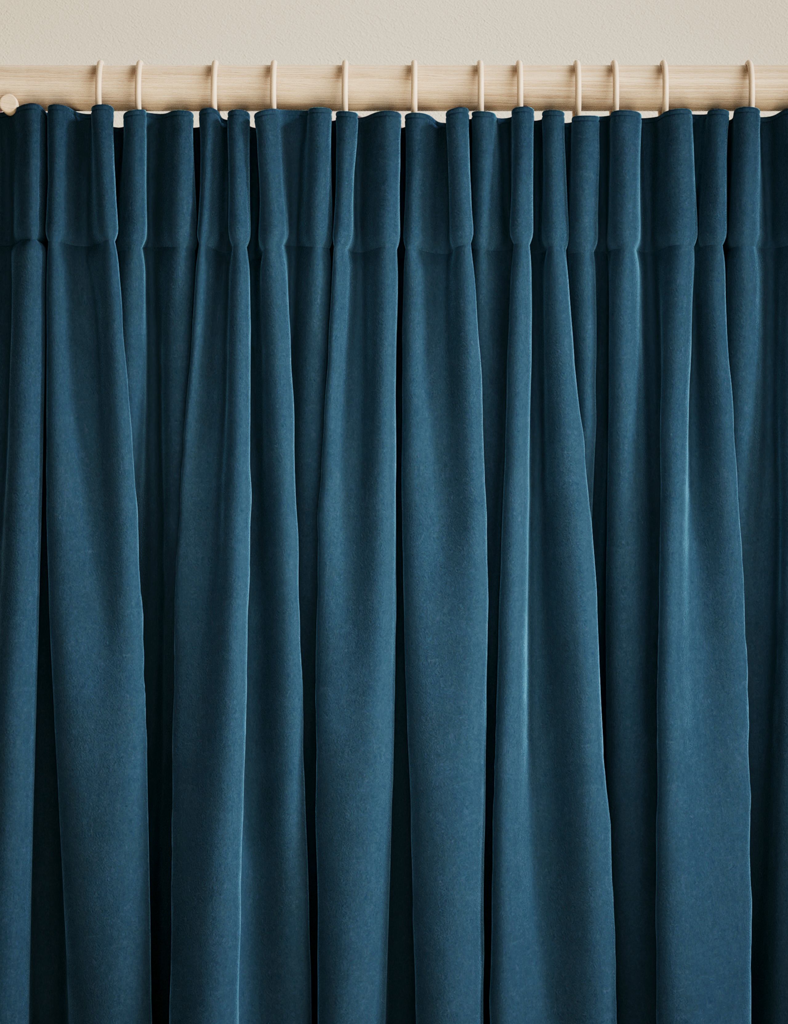 Velvet Pencil Pleat Curtains 3 of 5