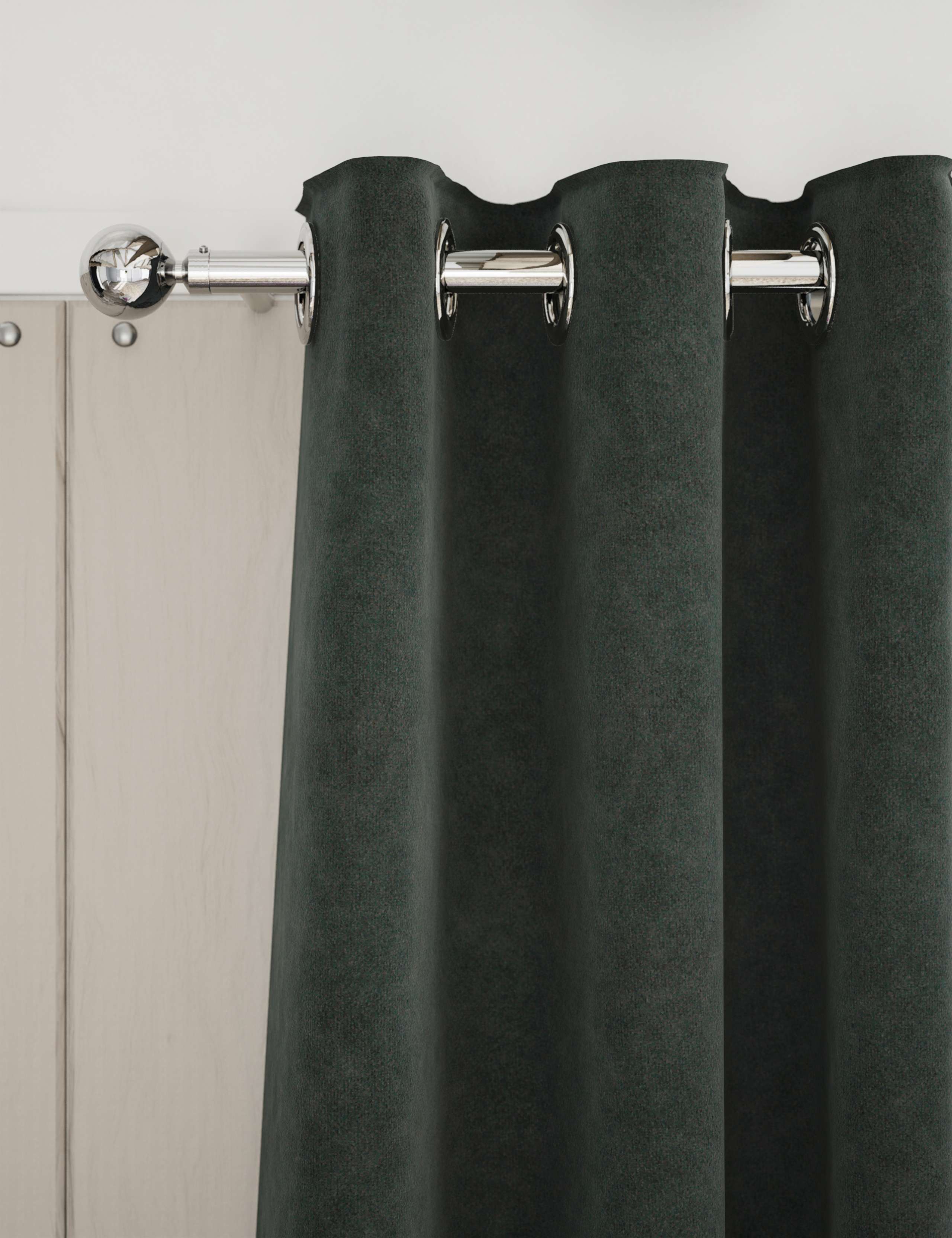 Velvet Eyelet Curtains 1 of 4