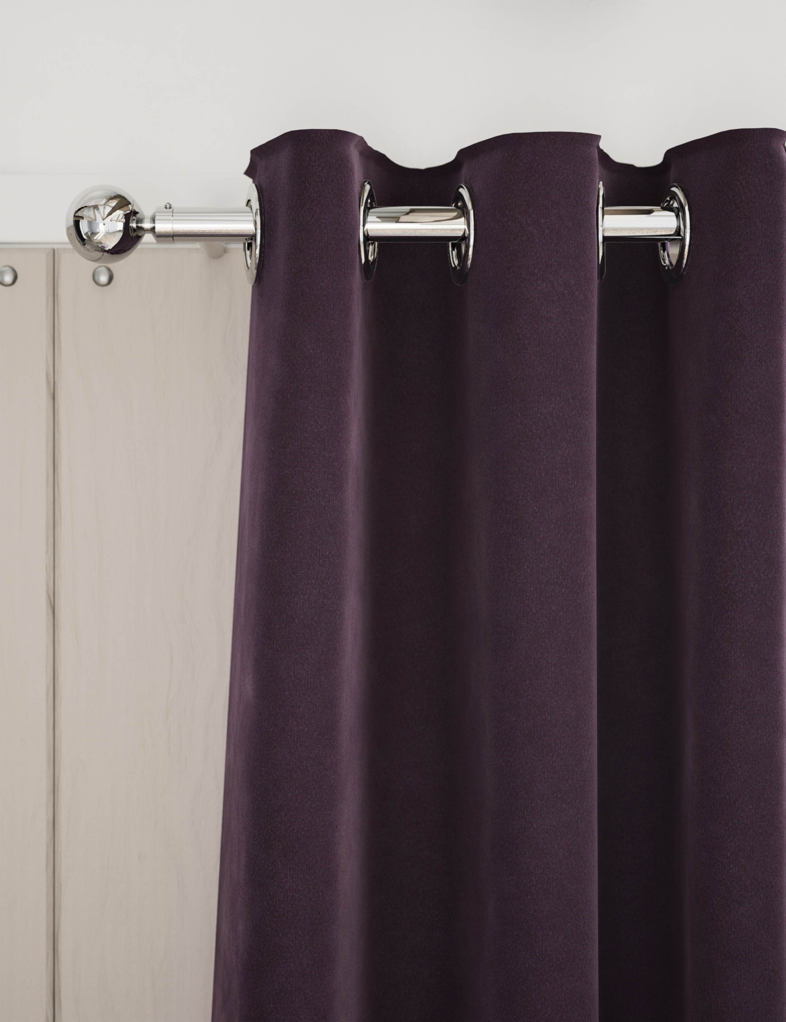 Velvet Eyelet Curtains 1 of 4