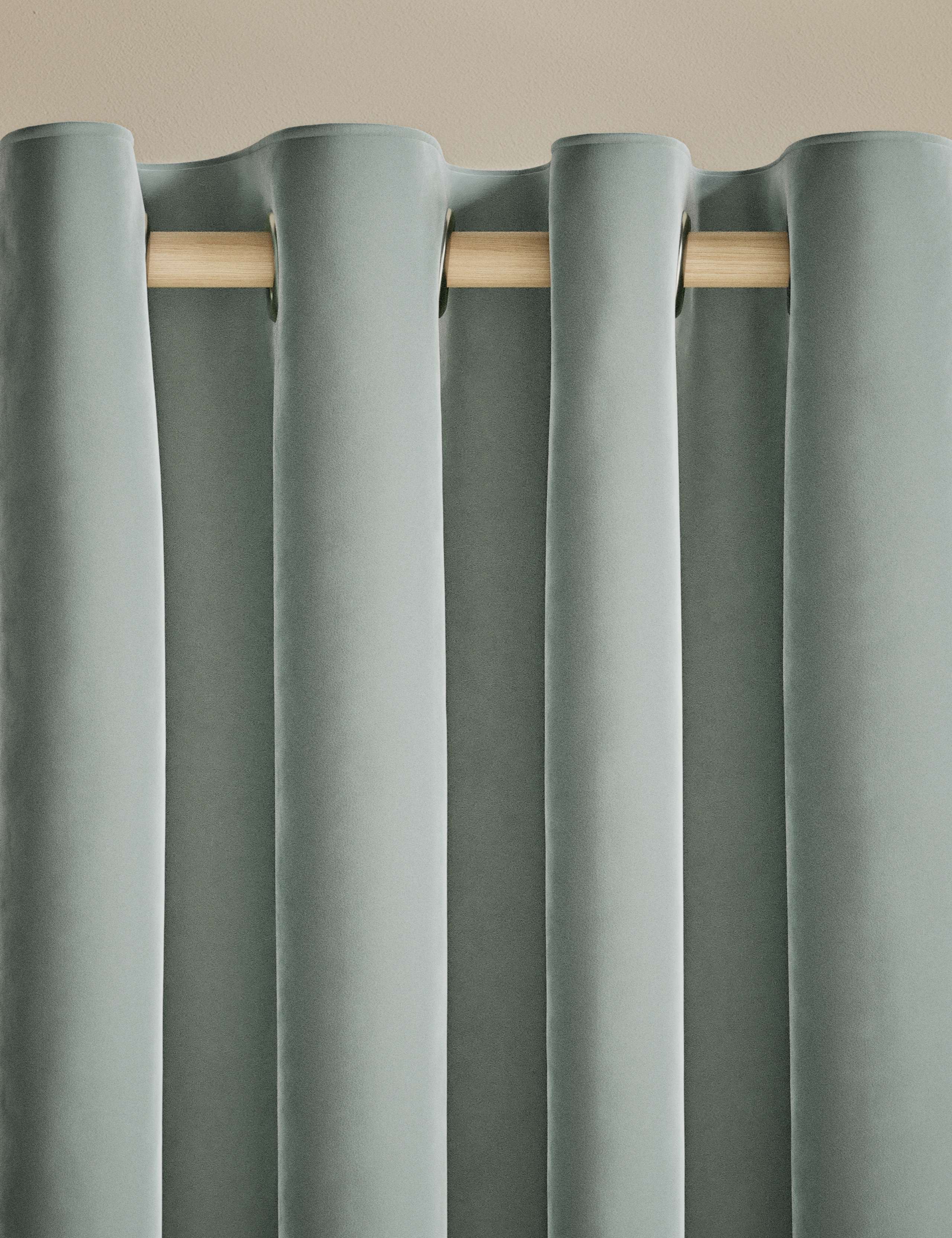 Velvet Eyelet Curtains 3 of 5