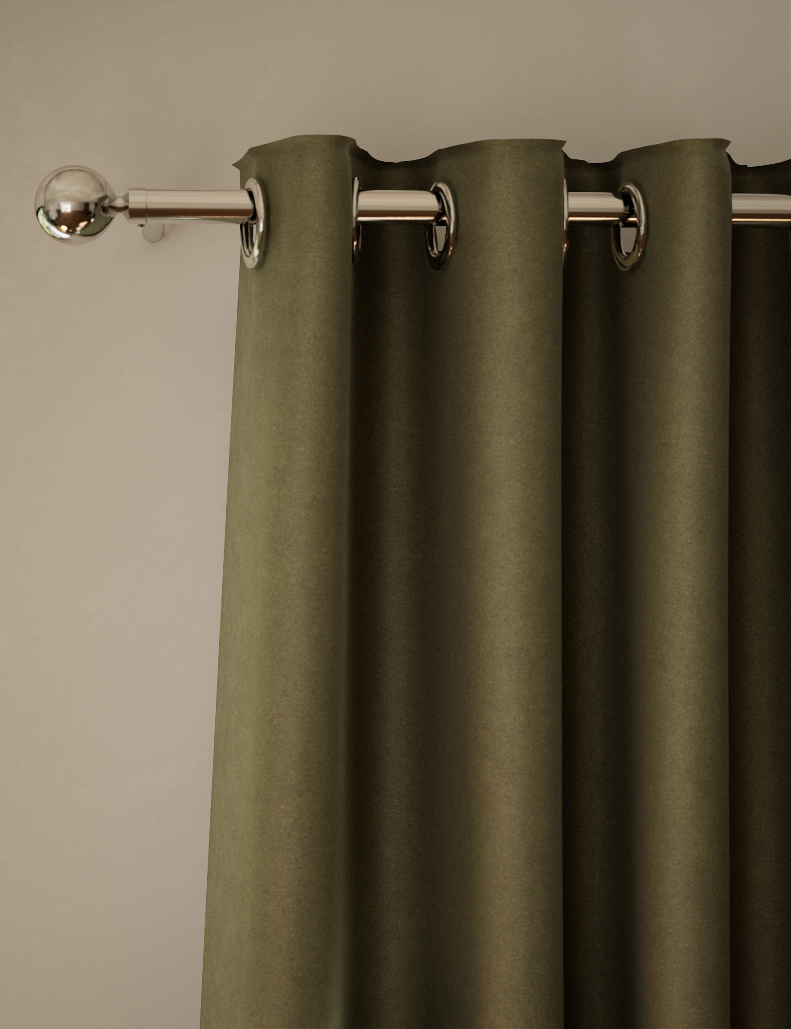 Velvet Eyelet Curtains 1 of 4