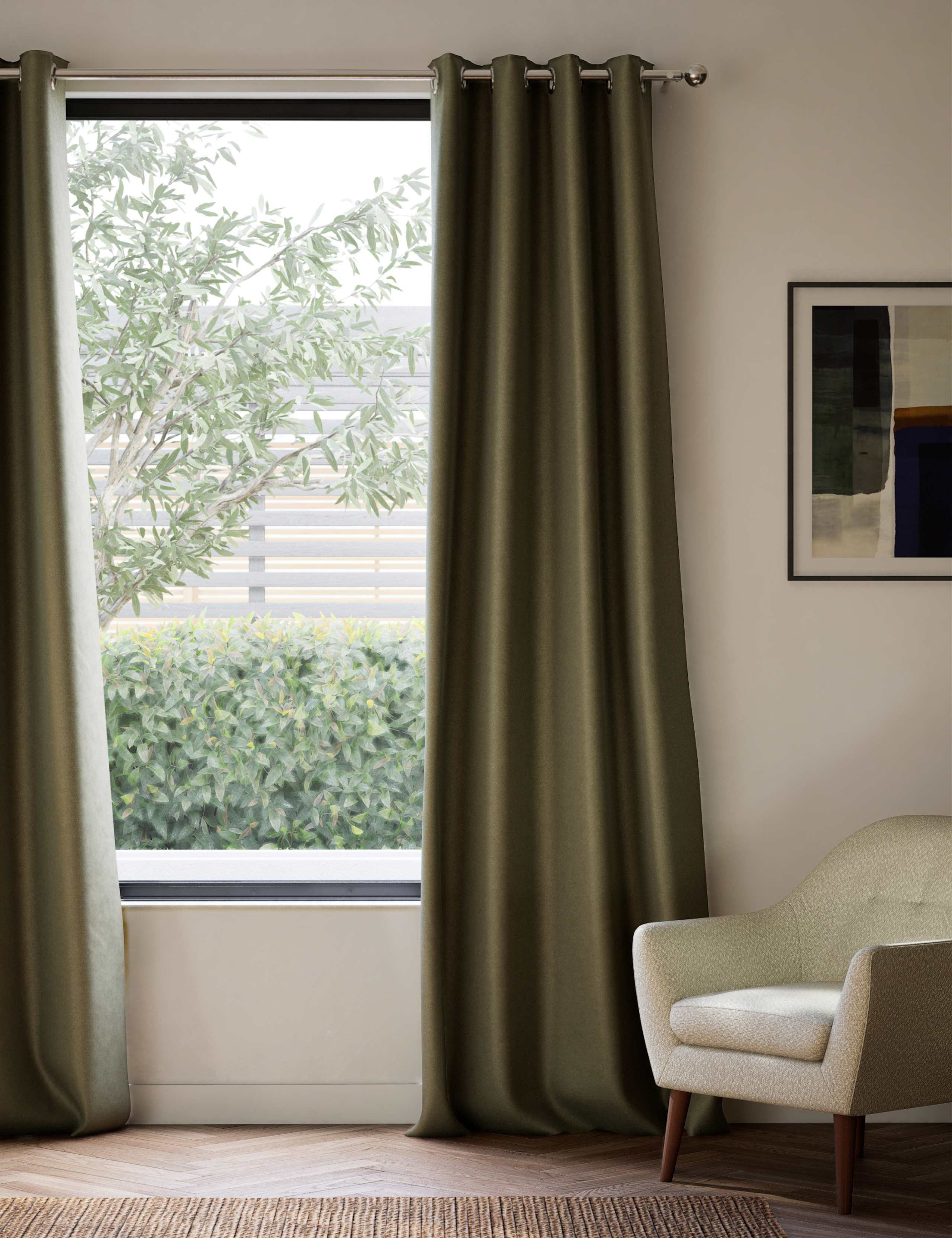 Velvet Eyelet Curtains 3 of 4