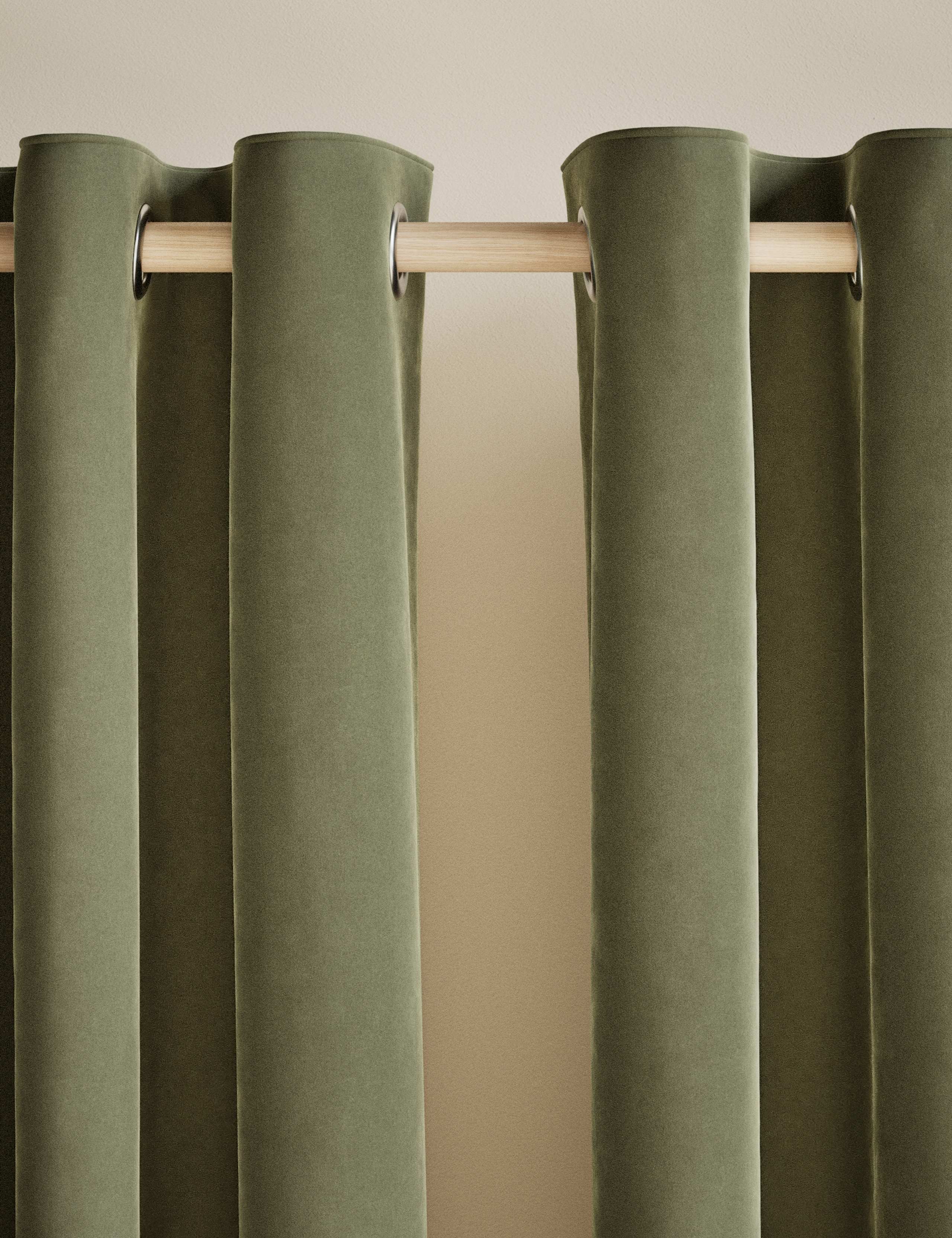 Velvet Eyelet Curtains 3 of 6