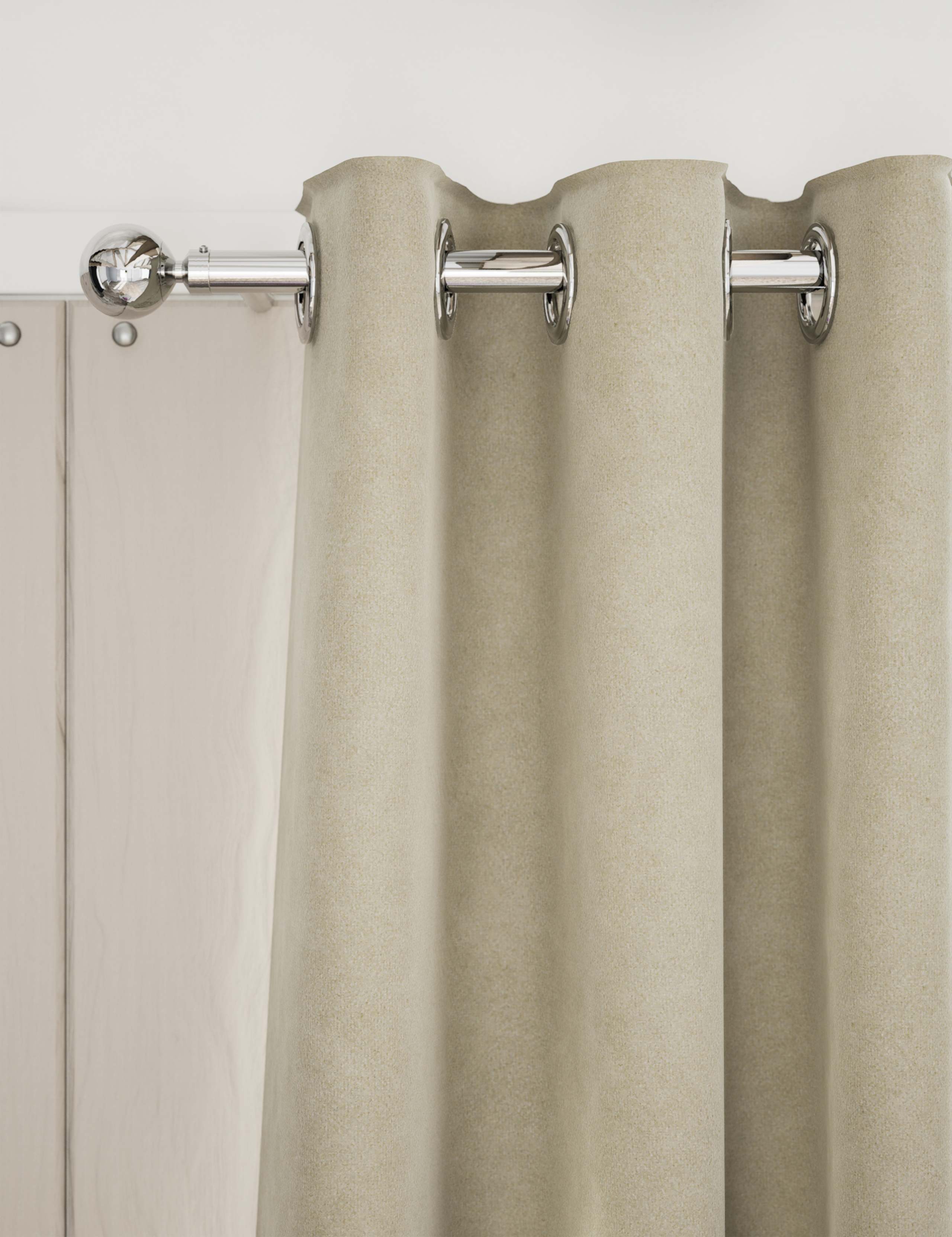 Velvet Eyelet Curtains 1 of 4