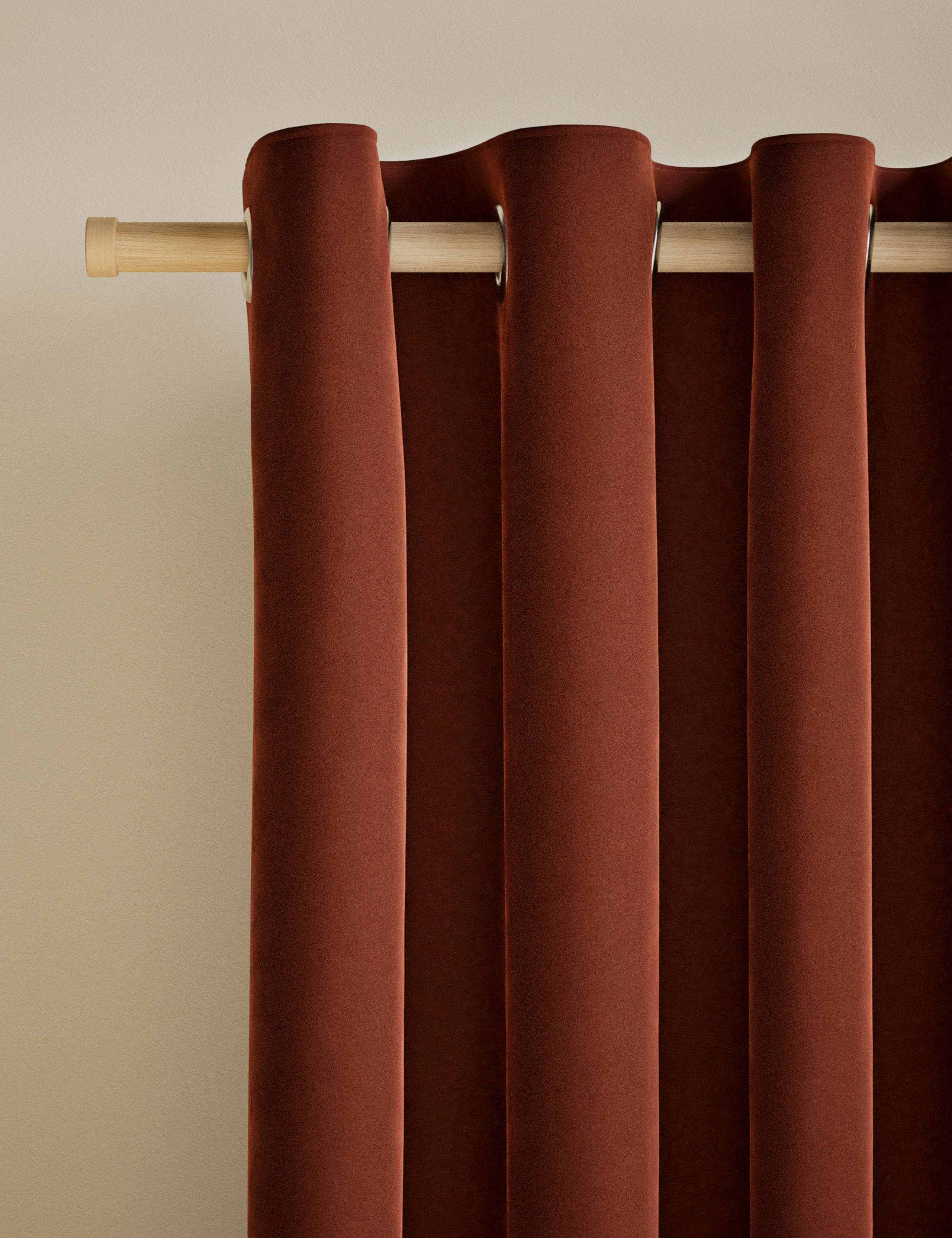 Velvet Eyelet Curtains 3 of 8