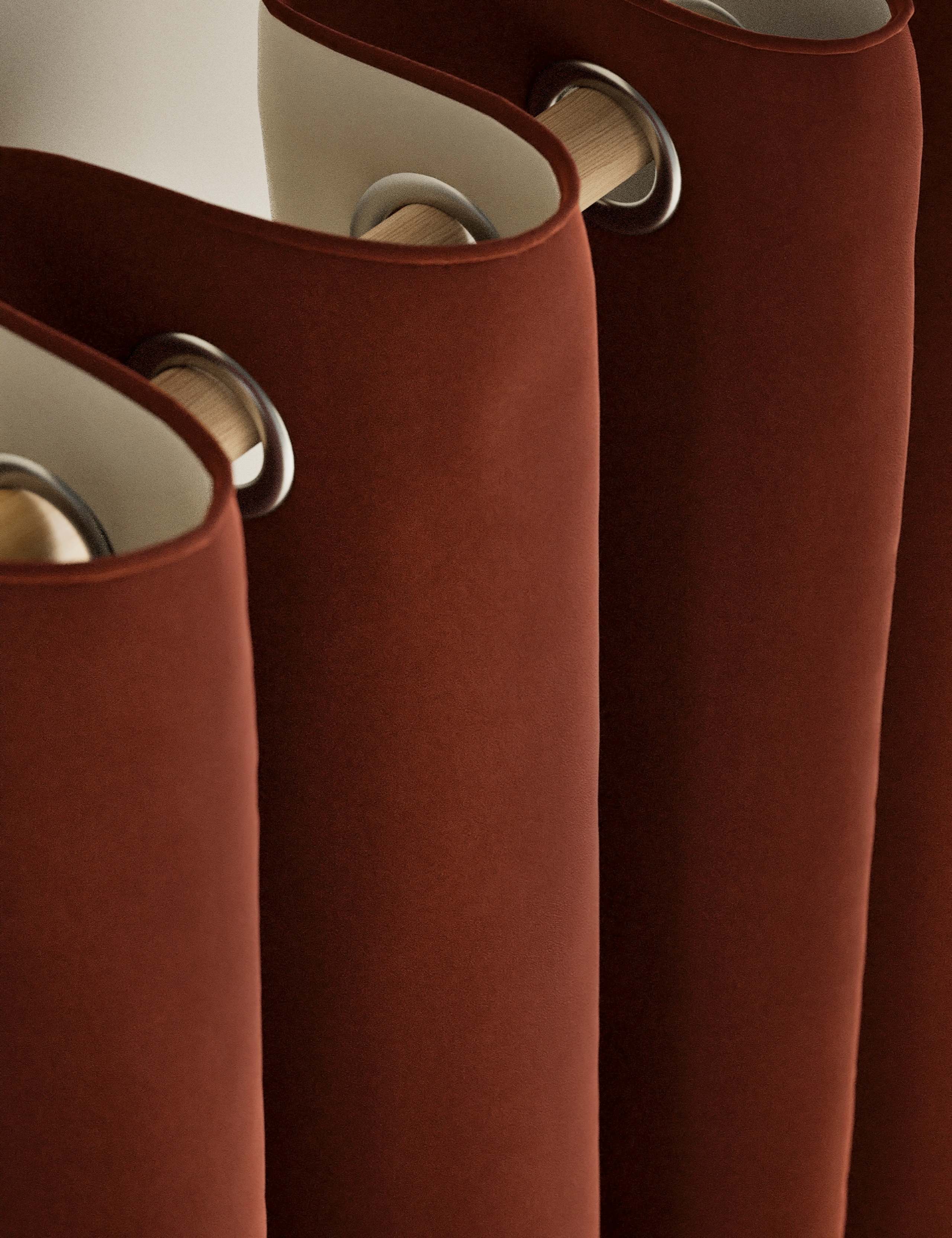 Velvet Eyelet Curtains 6 of 8