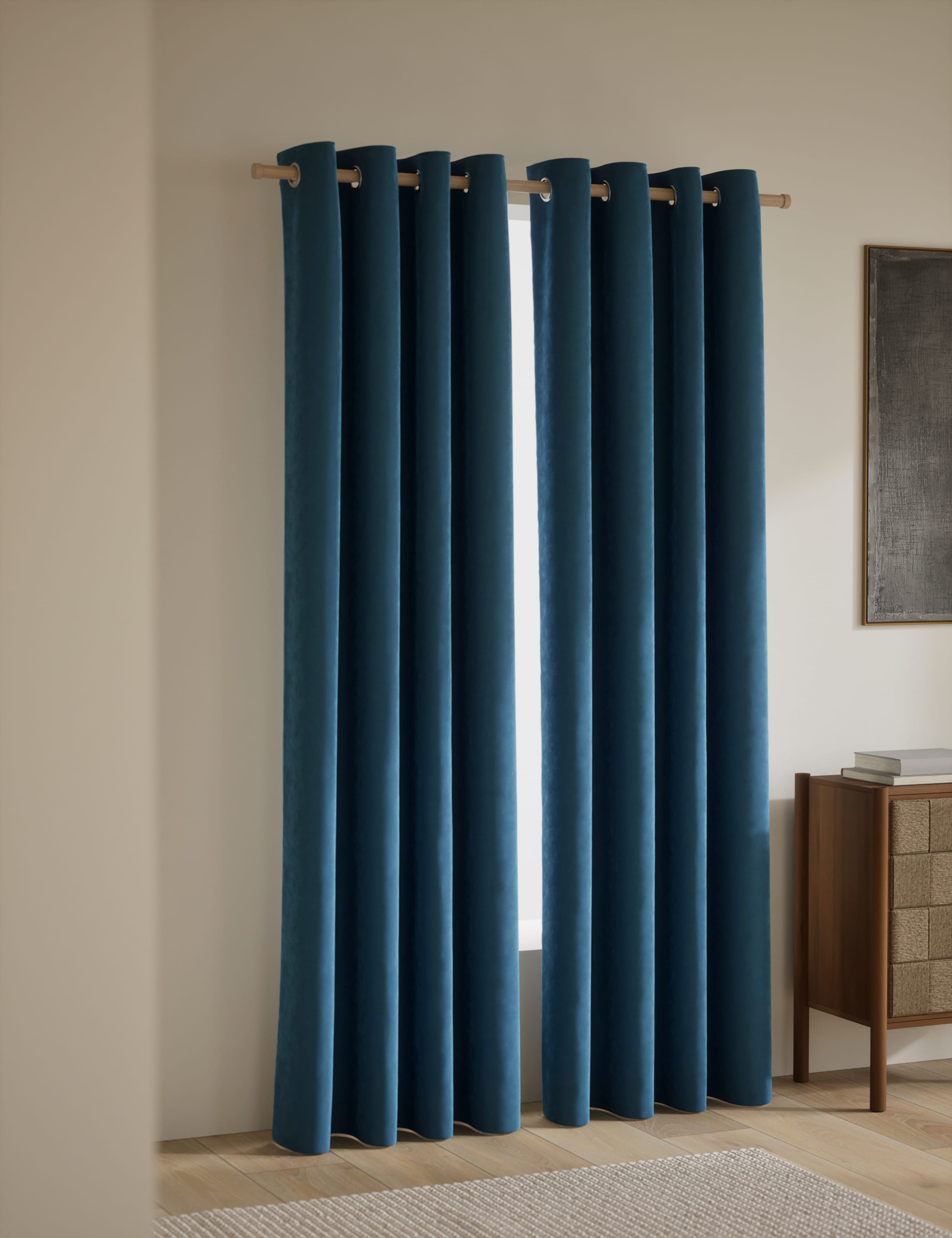 Velvet Eyelet Curtains 1 of 6