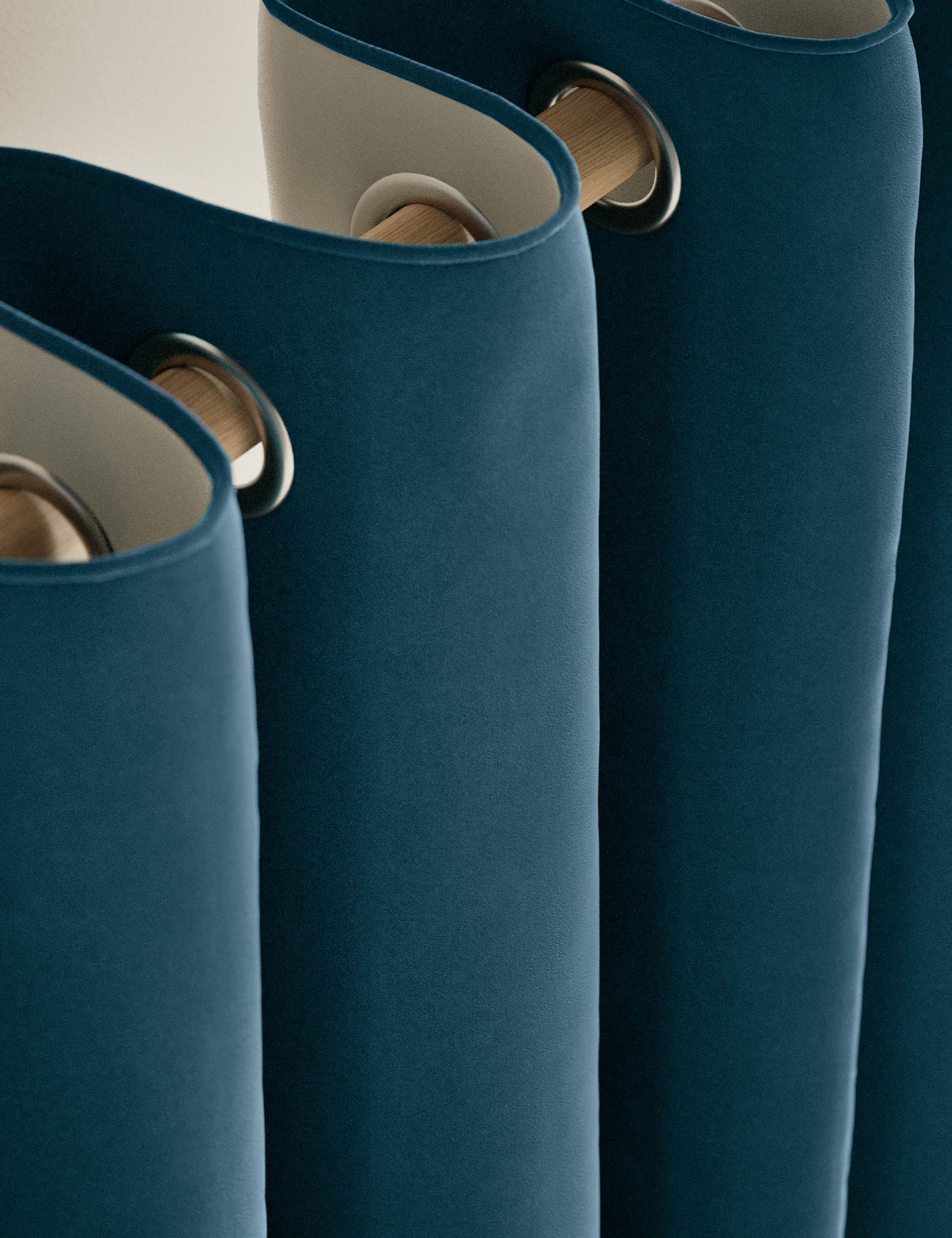 Velvet Eyelet Curtains 6 of 6