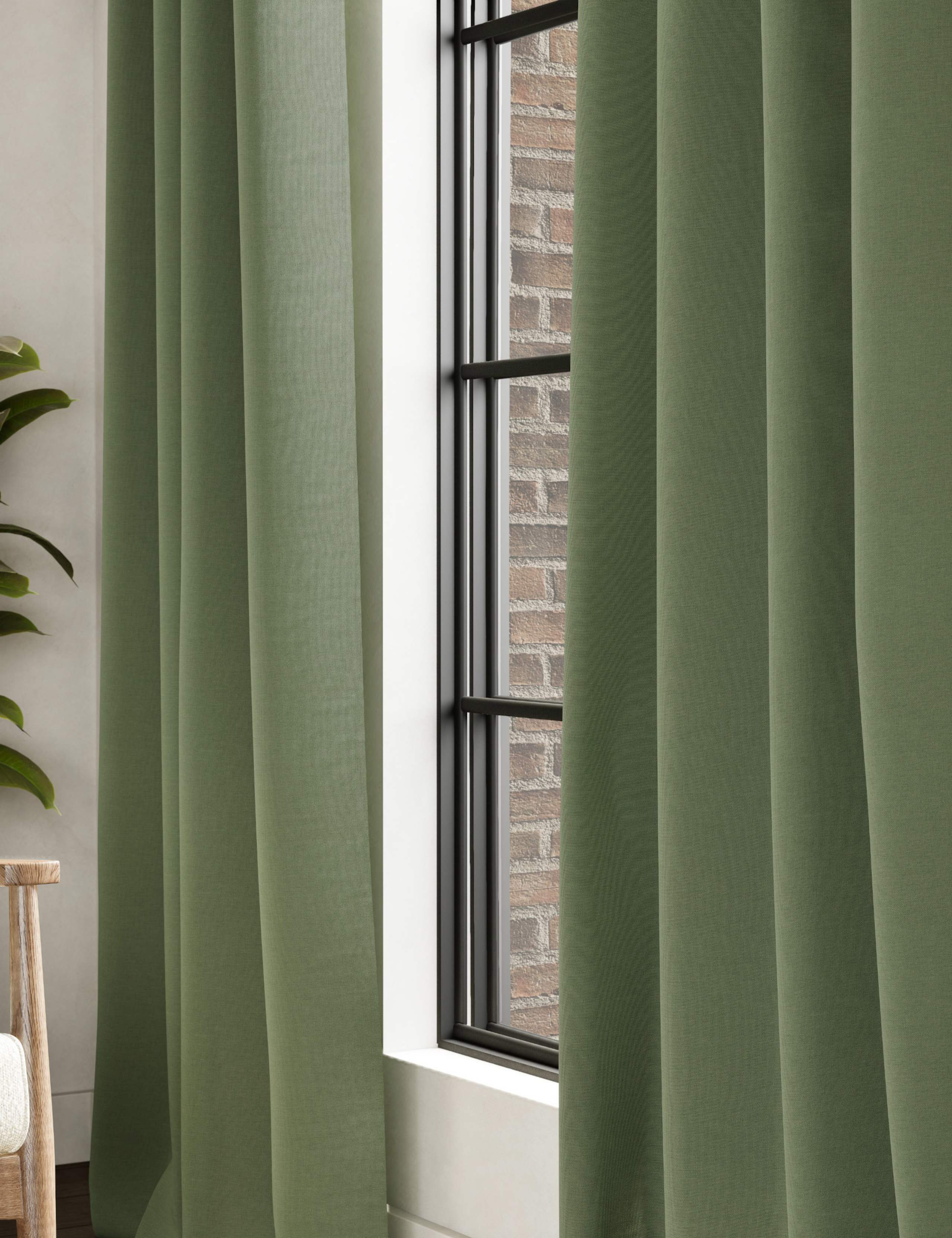 Brushed Eyelet Blackout Thermal Curtains 2 of 4