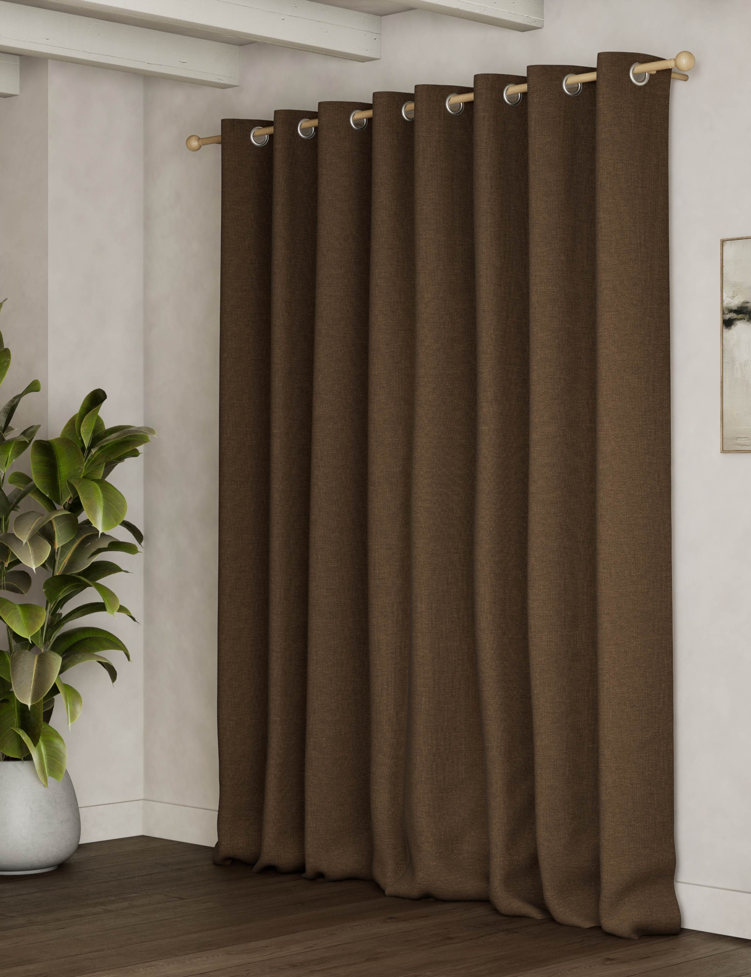 Brushed Eyelet Blackout Thermal Curtains 4 of 5