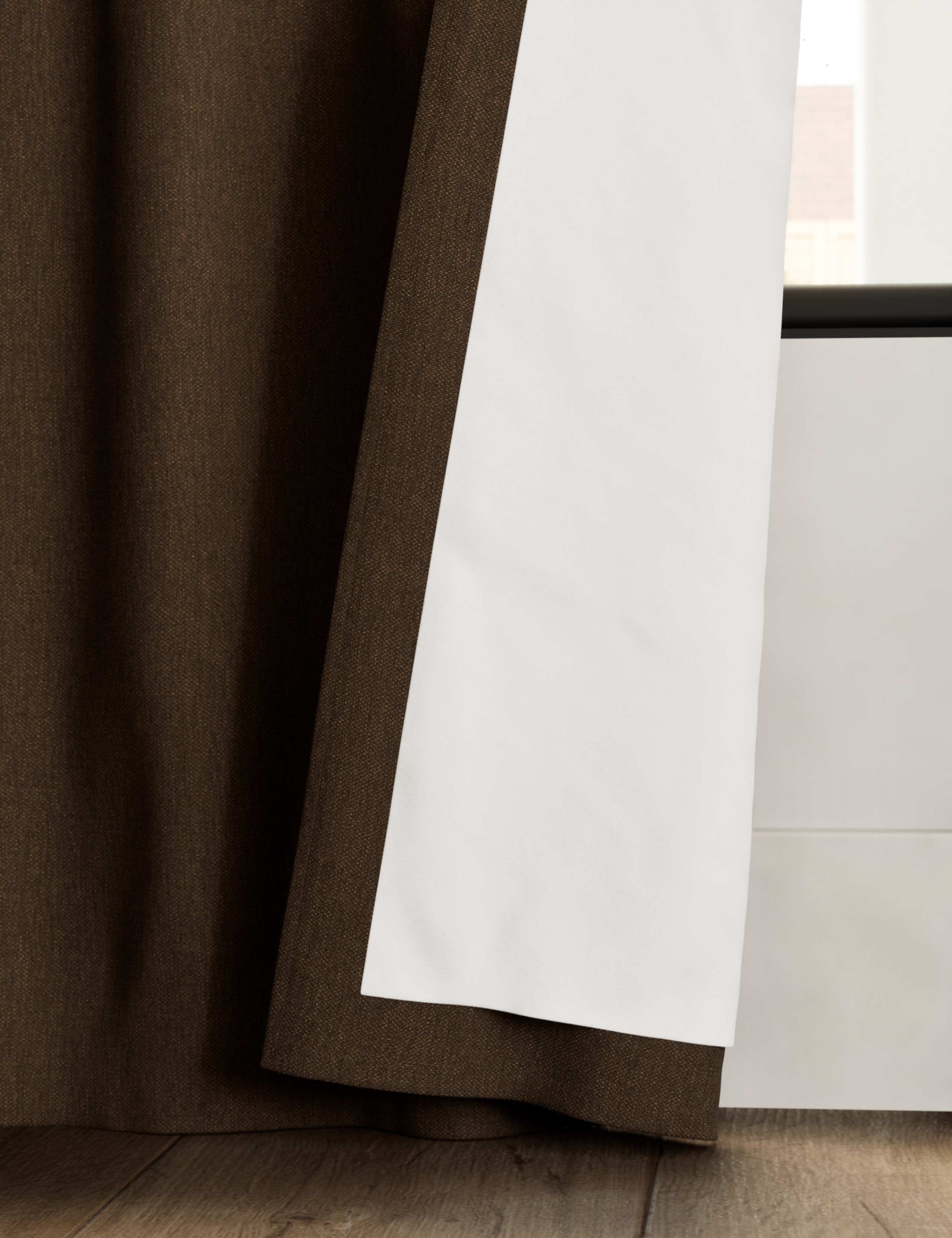 Brushed Eyelet Blackout Thermal Curtains 5 of 5