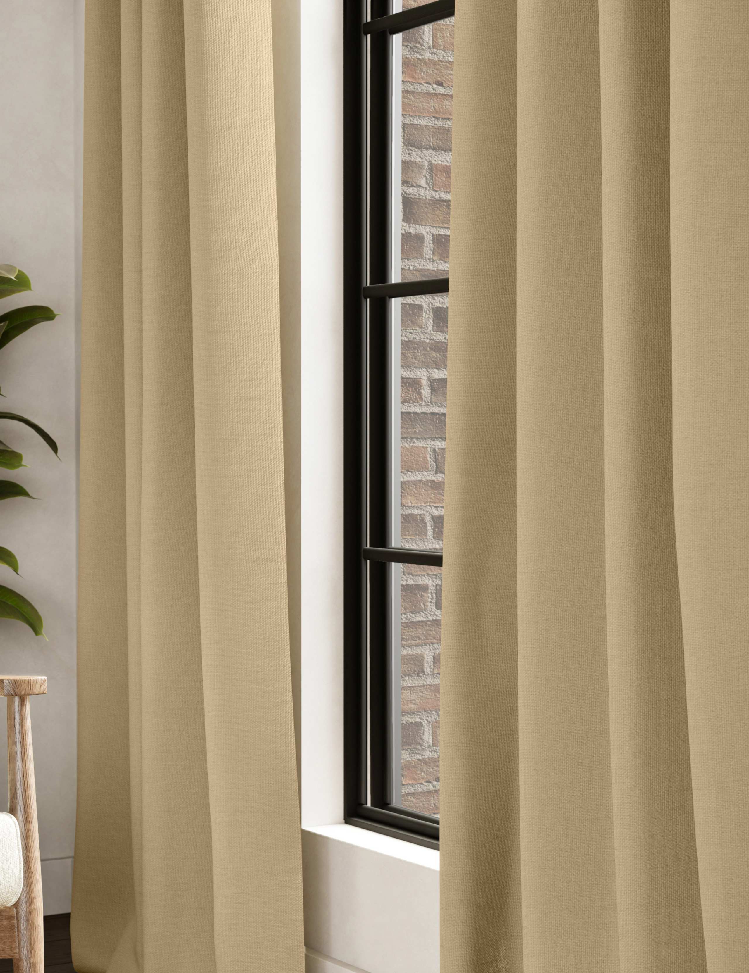Brushed Eyelet Blackout Thermal Curtains 2 of 4