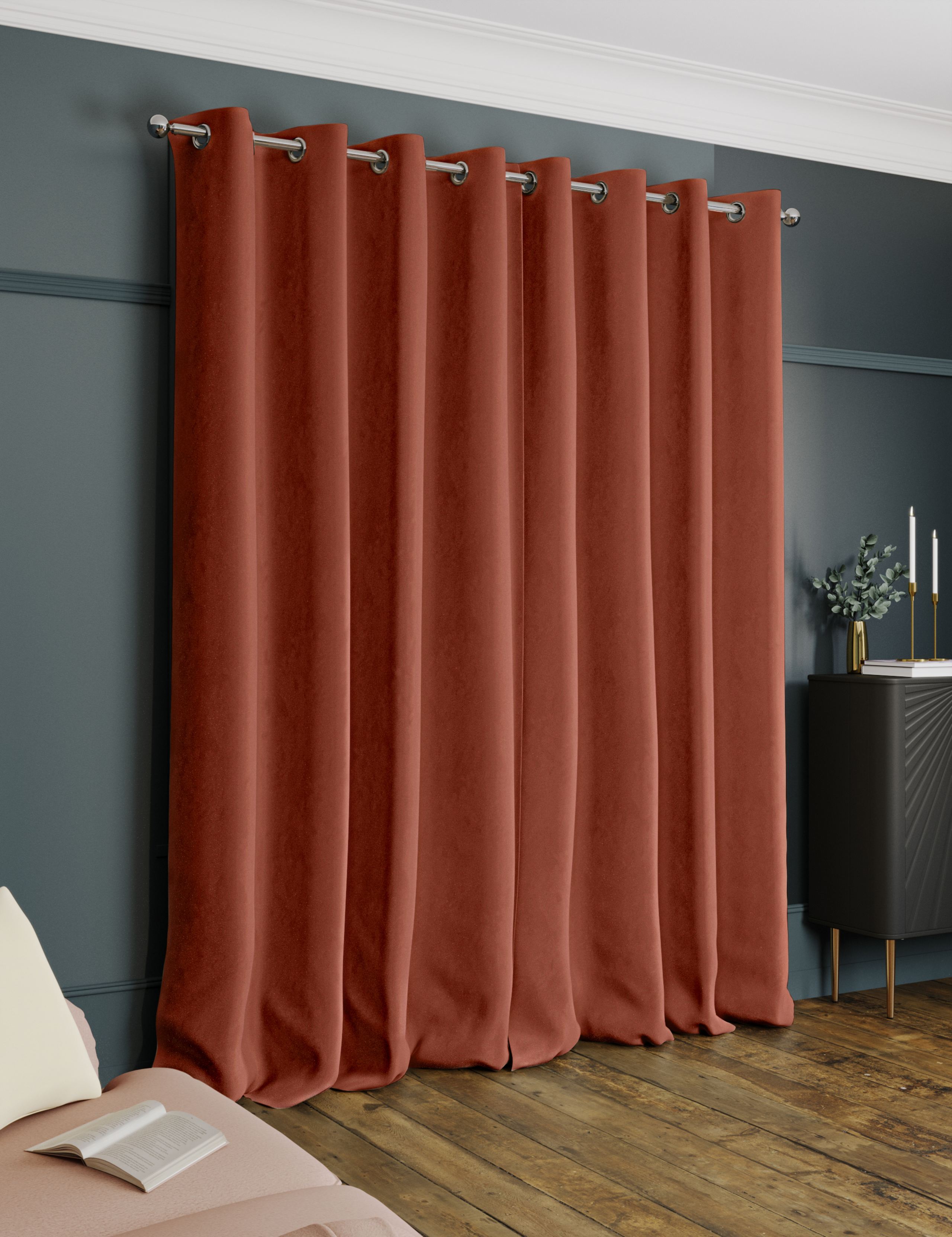 Velvet Eyelet Ultra Thermal Curtains 3 of 5