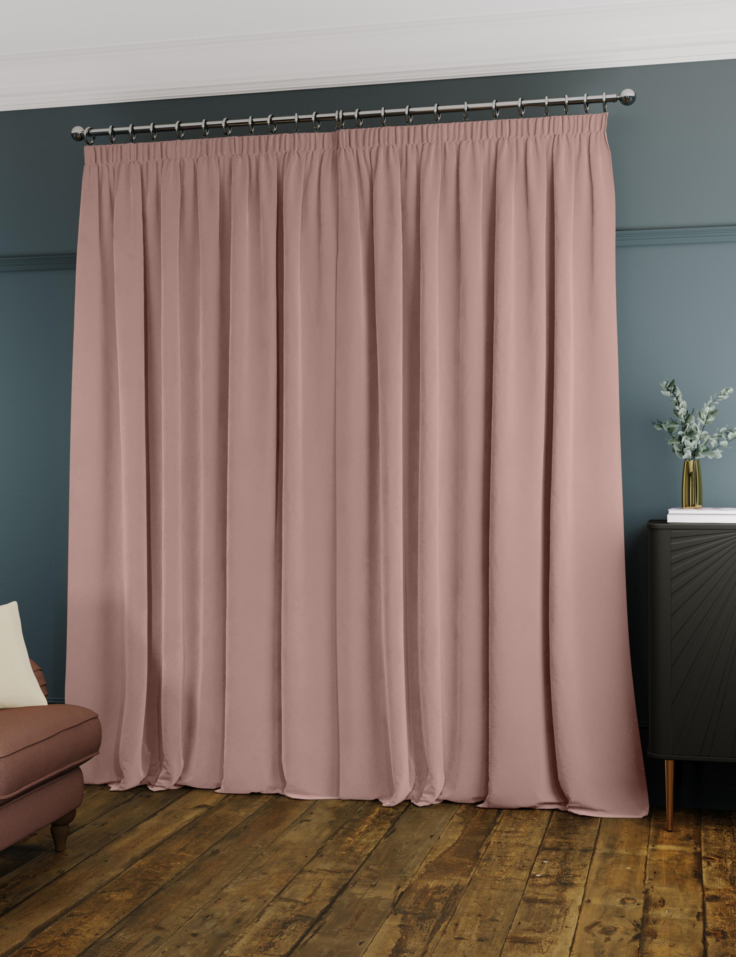 Velvet Pencil Pleat Ultra Thermal Curtains 4 of 5