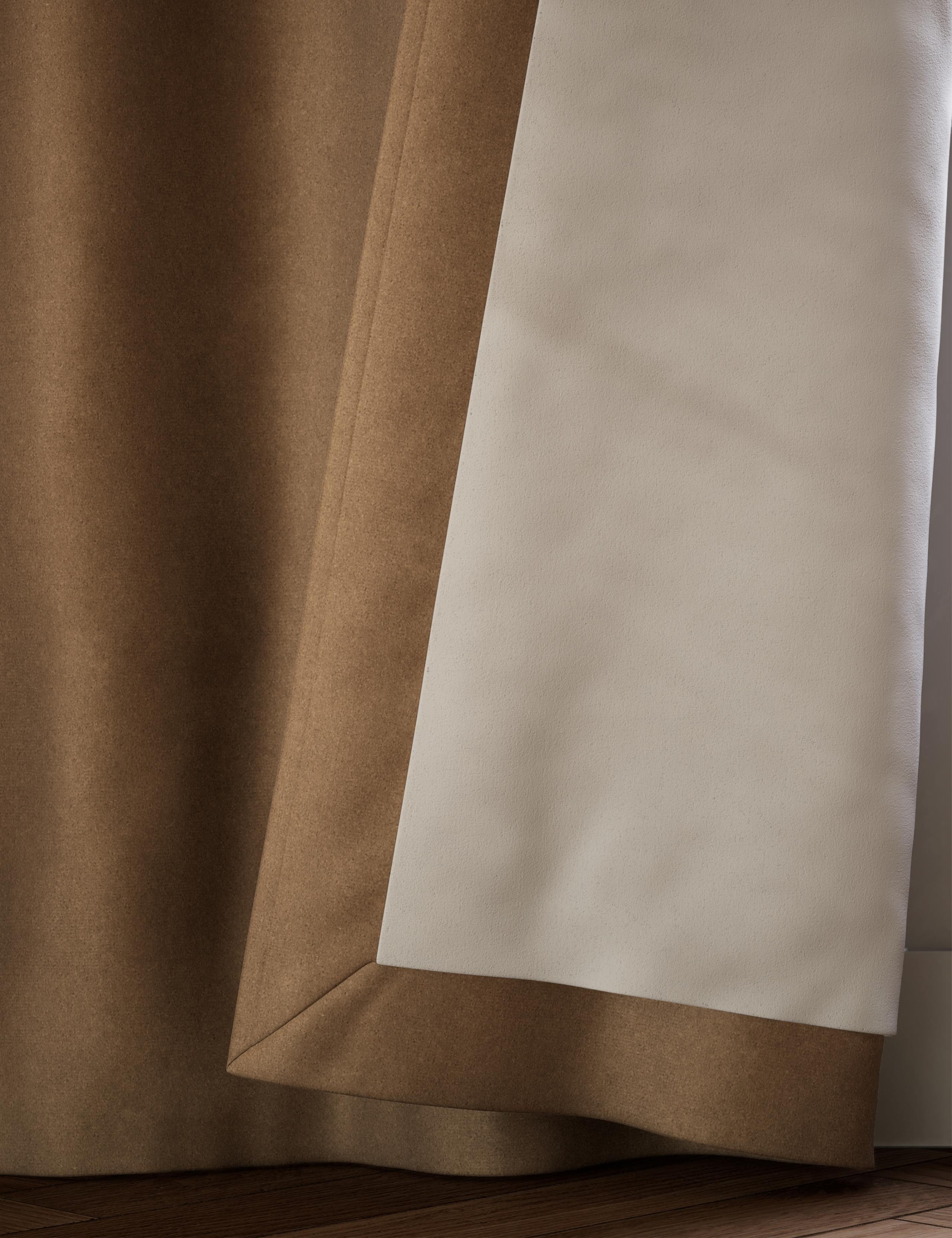 Velvet Pencil Pleat Ultra Thermal Curtains 5 of 5