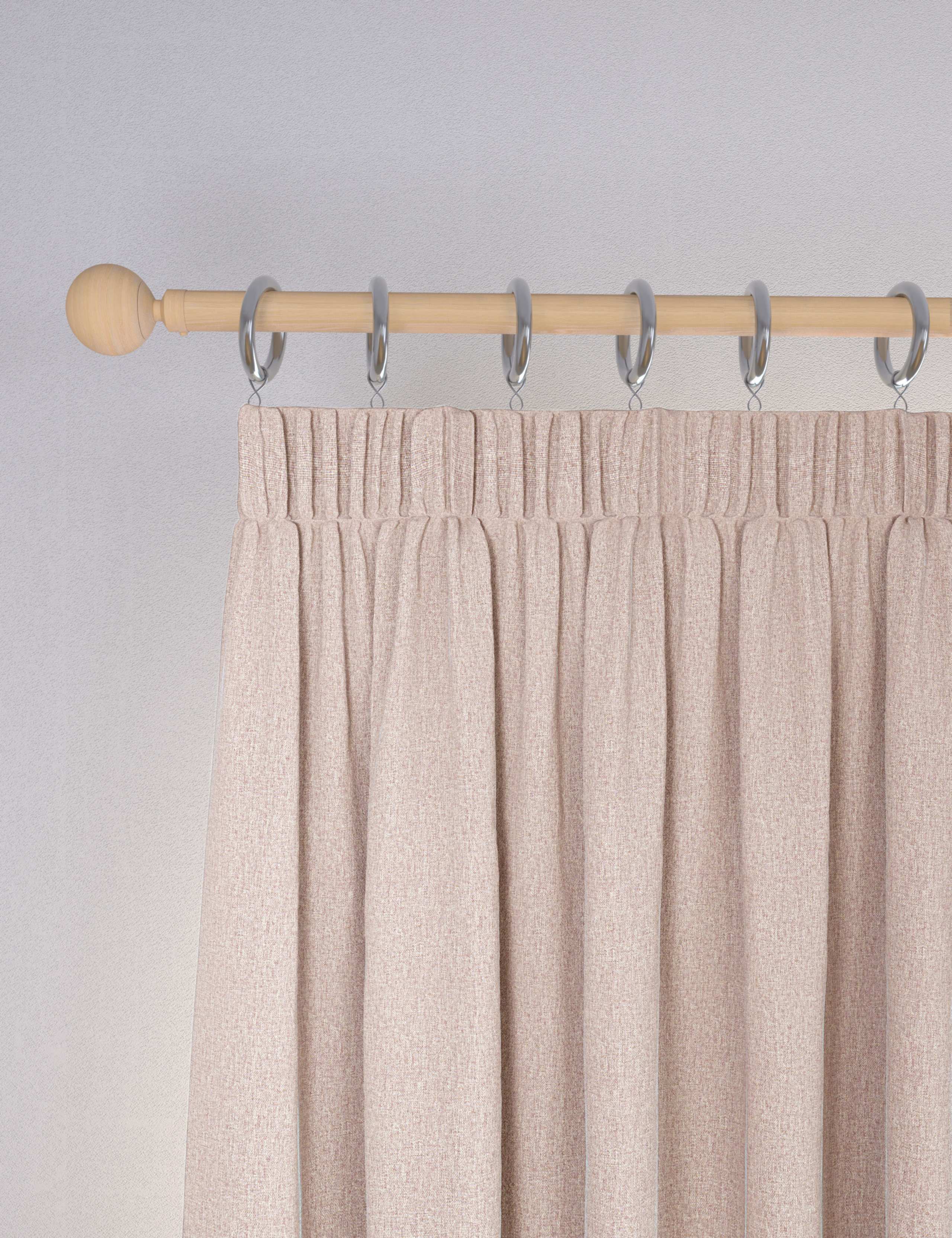 Brushed Pencil Pleat Blackout Thermal Curtains 4 of 4