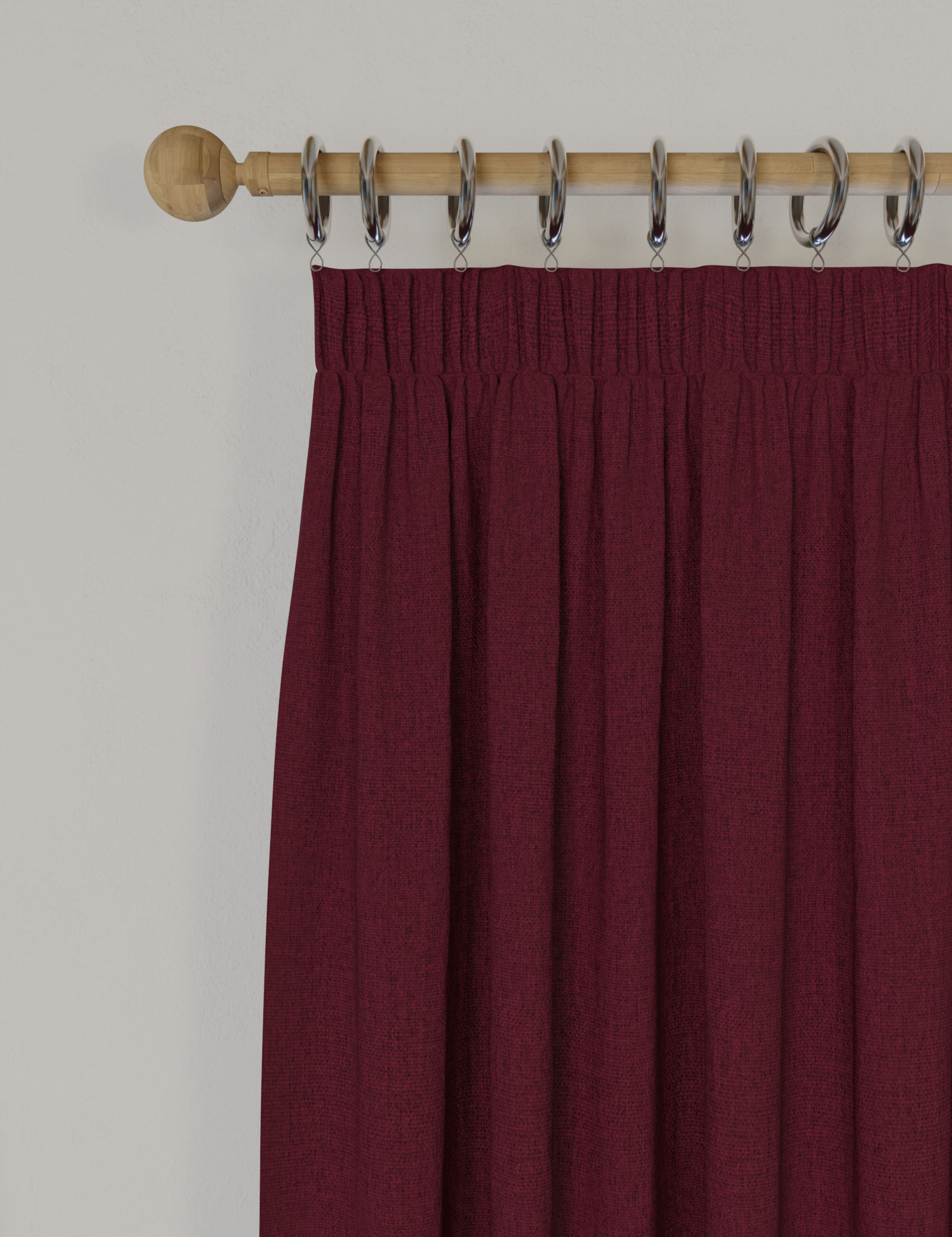 Brushed Pencil Pleat Blackout Thermal Curtains 1 of 4
