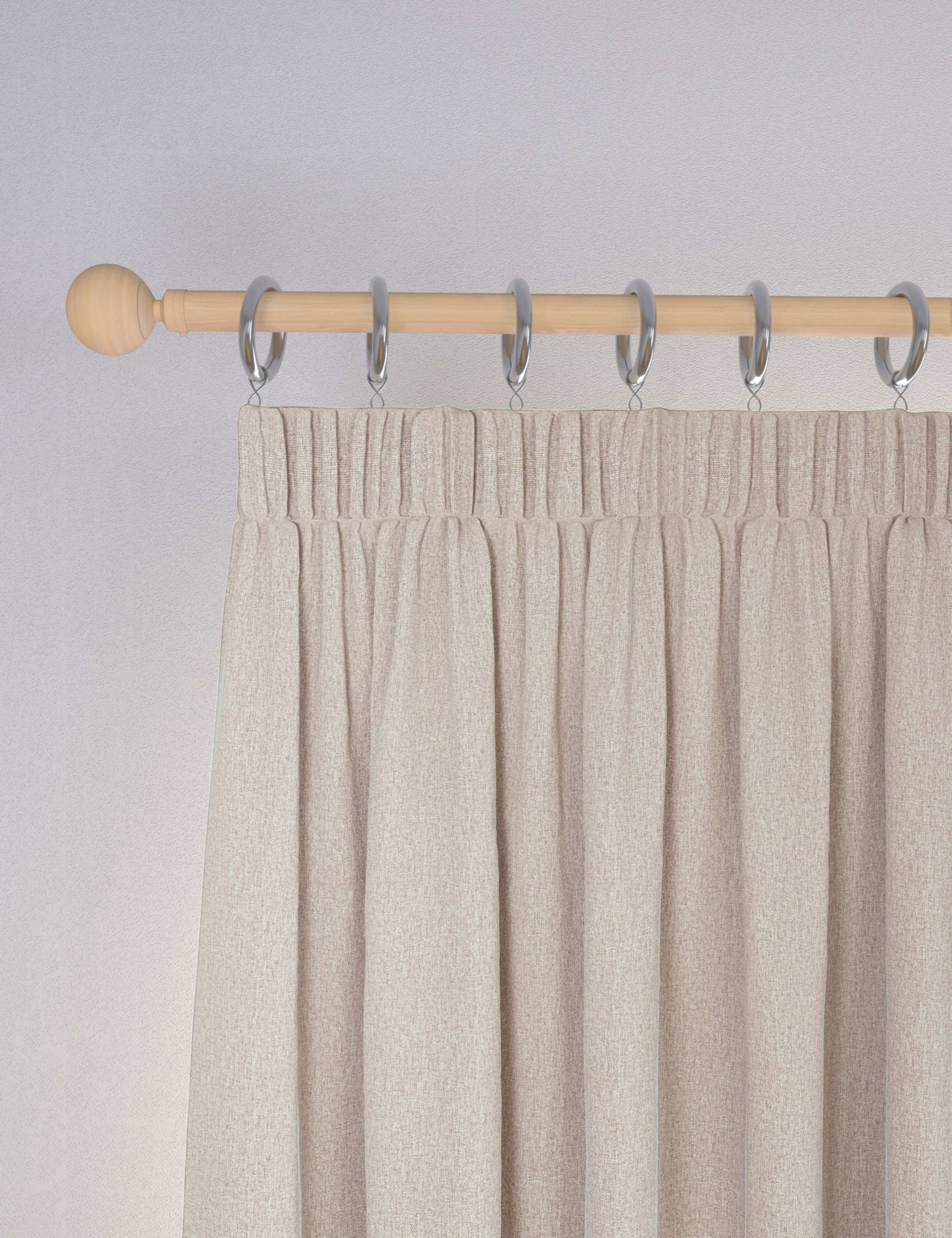 Brushed Pencil Pleat Blackout Thermal Curtains 4 of 4