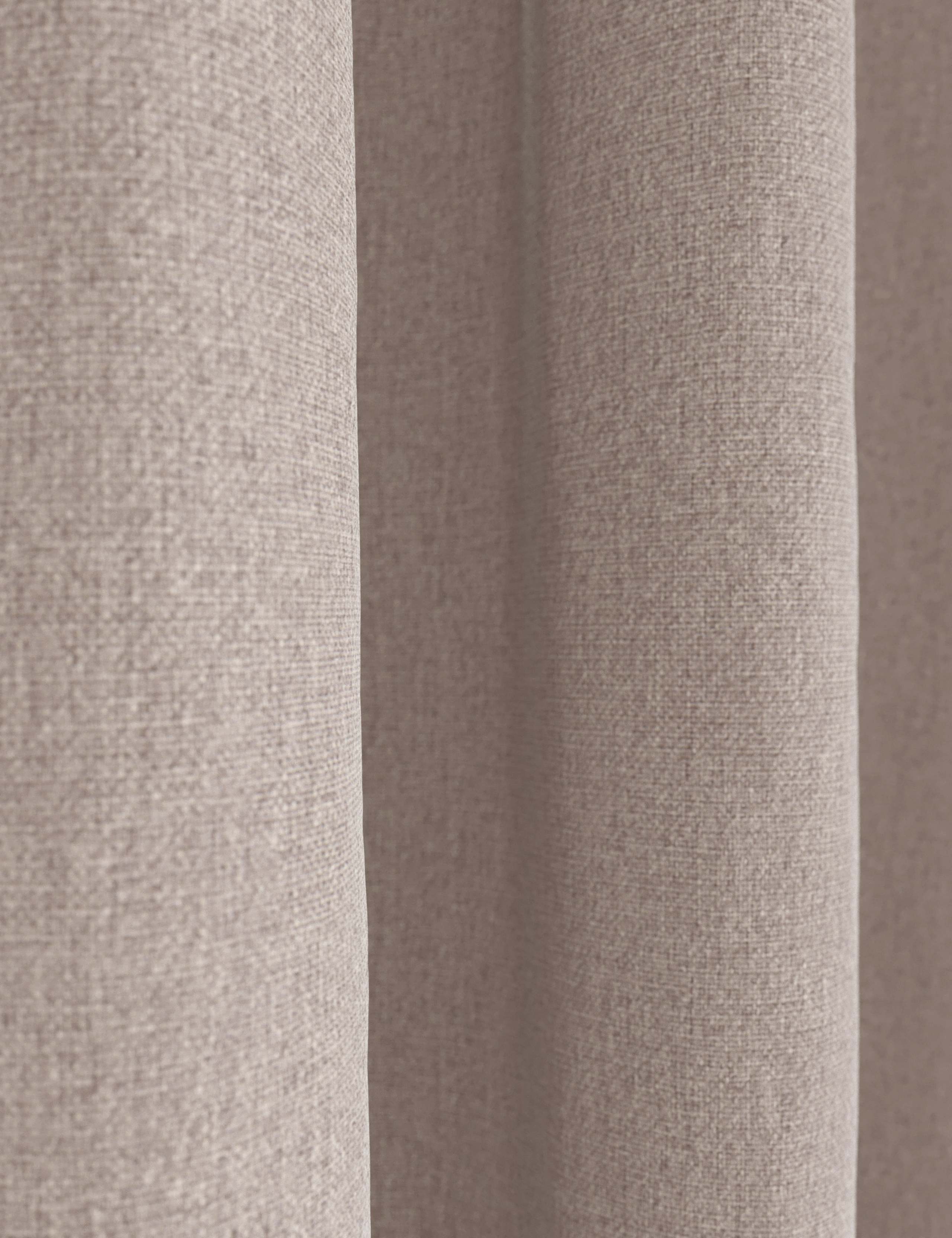 Brushed Pencil Pleat Blackout Thermal Curtains 2 of 4