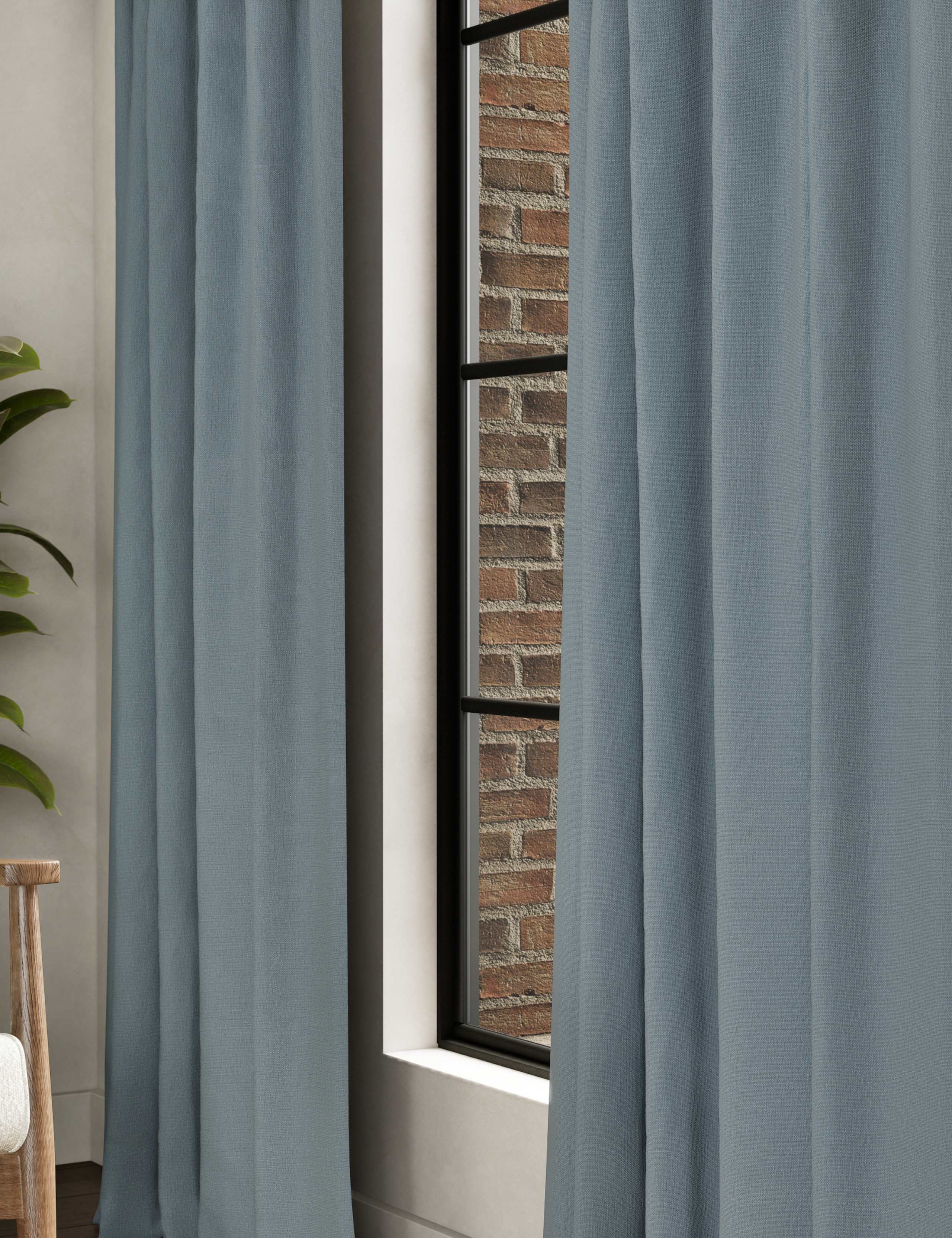 Brushed Pencil Pleat Blackout Thermal Curtains 2 of 4