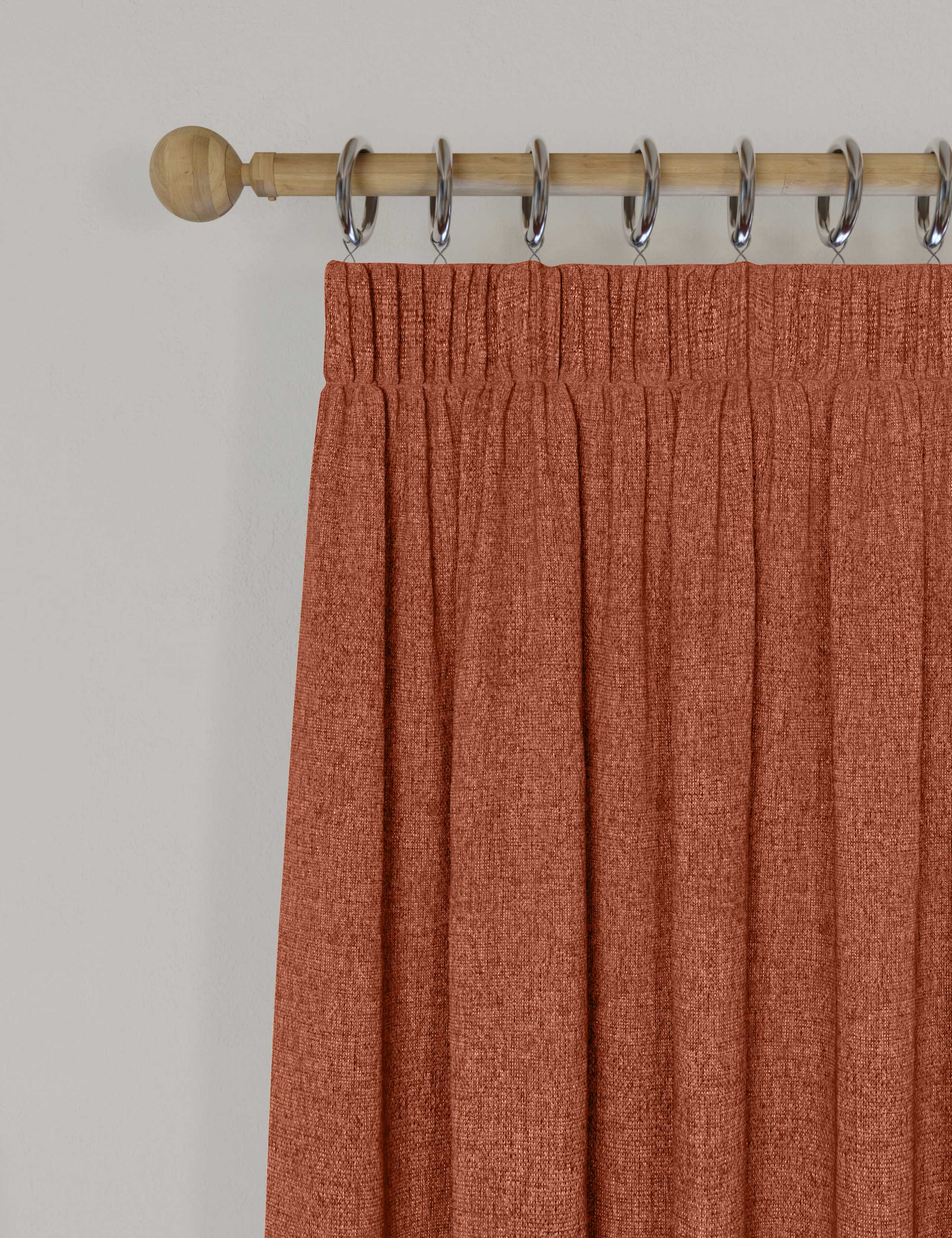 Brushed Pencil Pleat Blackout Thermal Curtains 4 of 5