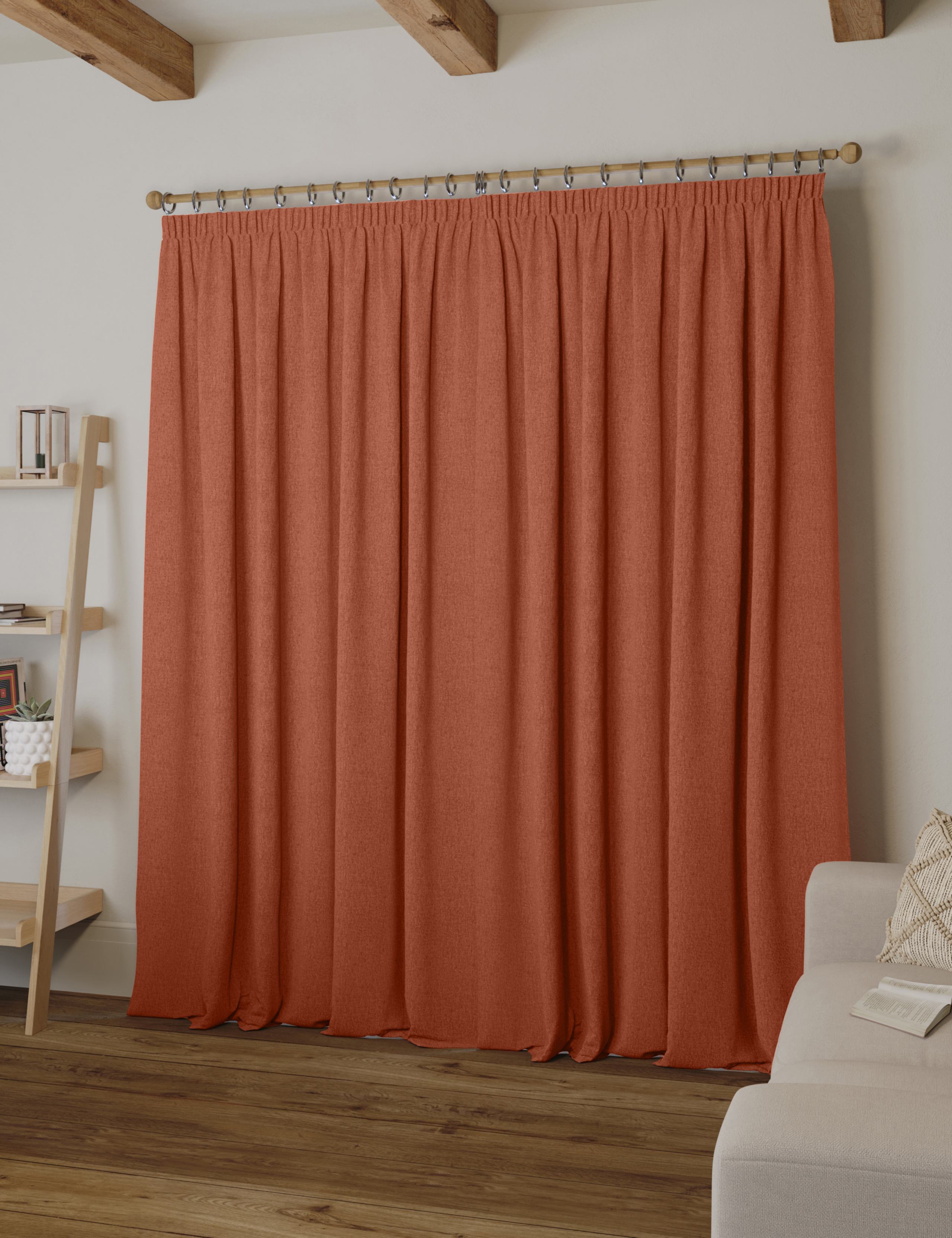 Brushed Pencil Pleat Blackout Thermal Curtains 5 of 5