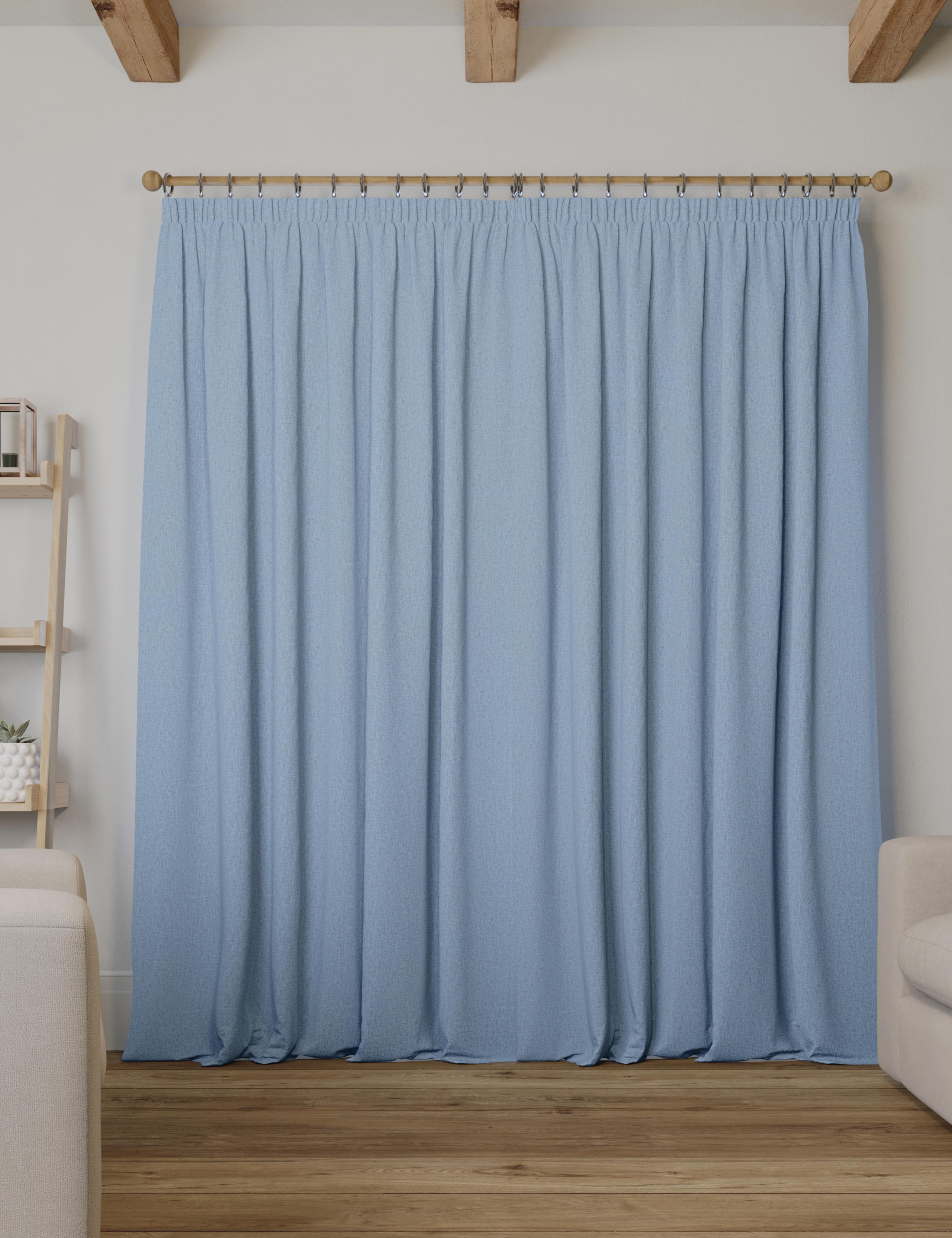 Brushed Pencil Pleat Blackout Thermal Curtains 4 of 4