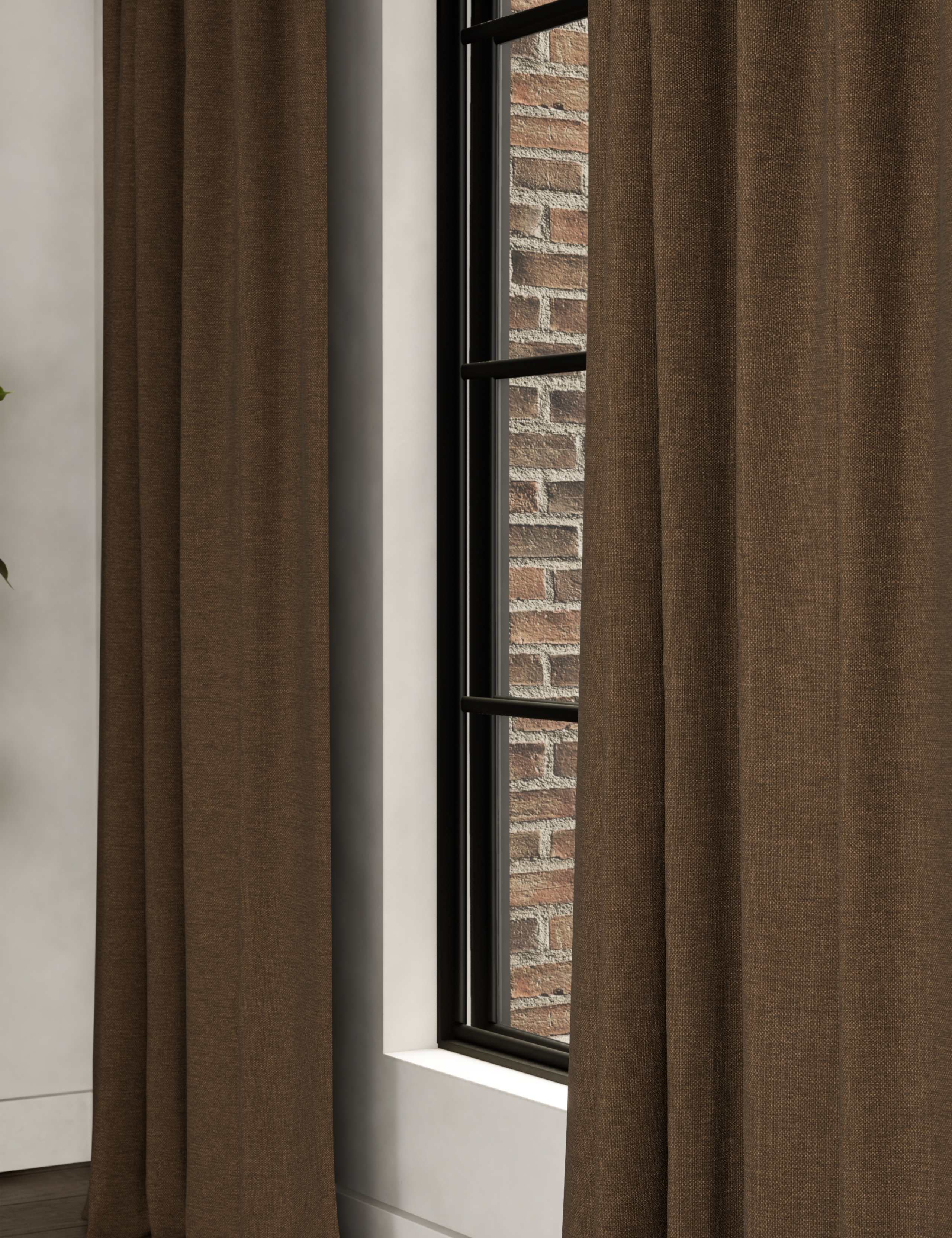 Brushed Pencil Pleat Blackout Thermal Curtains 2 of 4