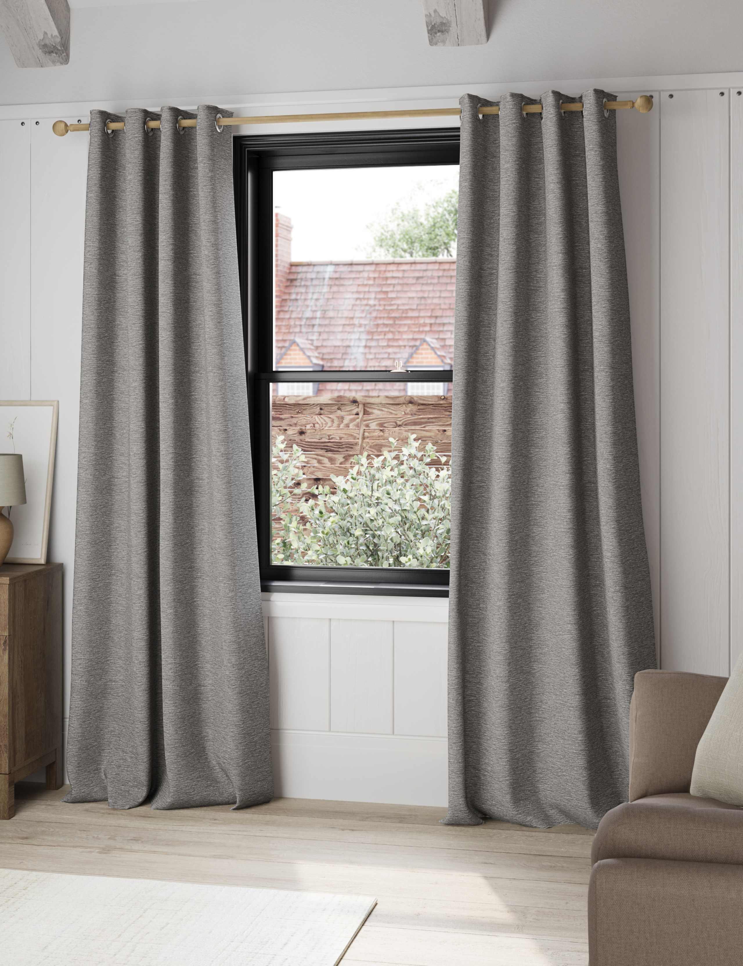 Chenille Eyelet Curtains 3 of 4