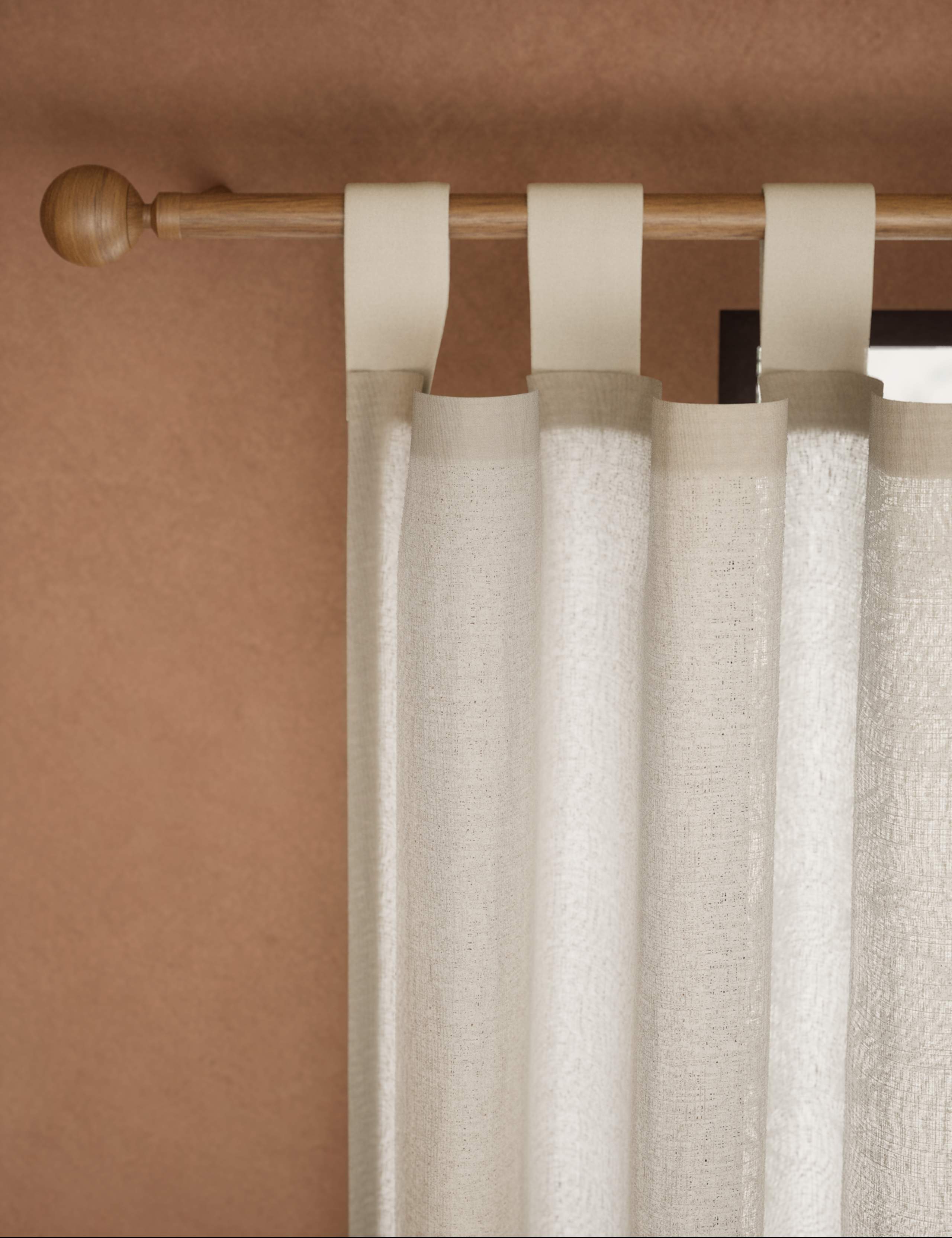 Pure Cotton Embroidered Sheer Curtains 2 of 4
