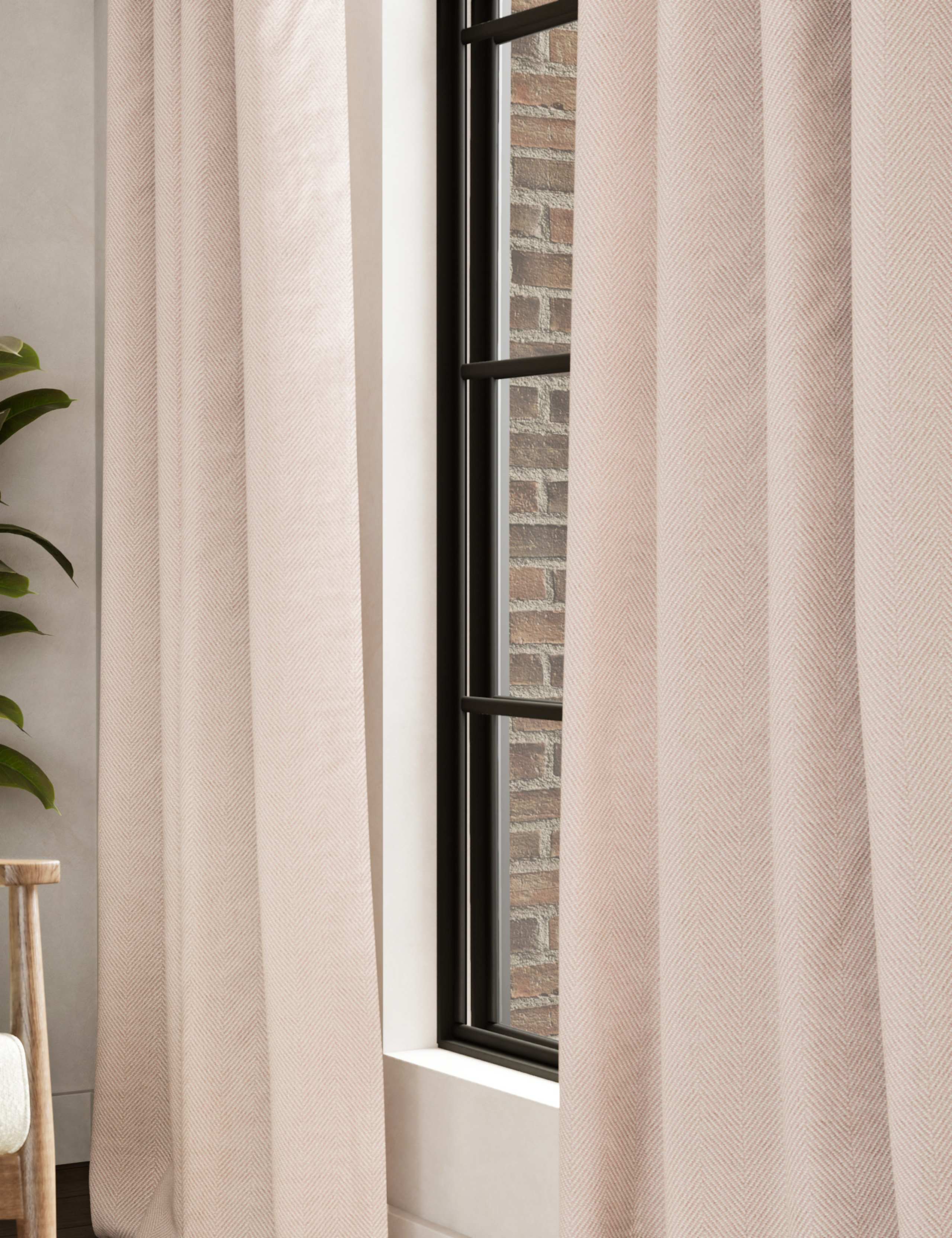 Herringbone Eyelet Curtains 2 of 4
