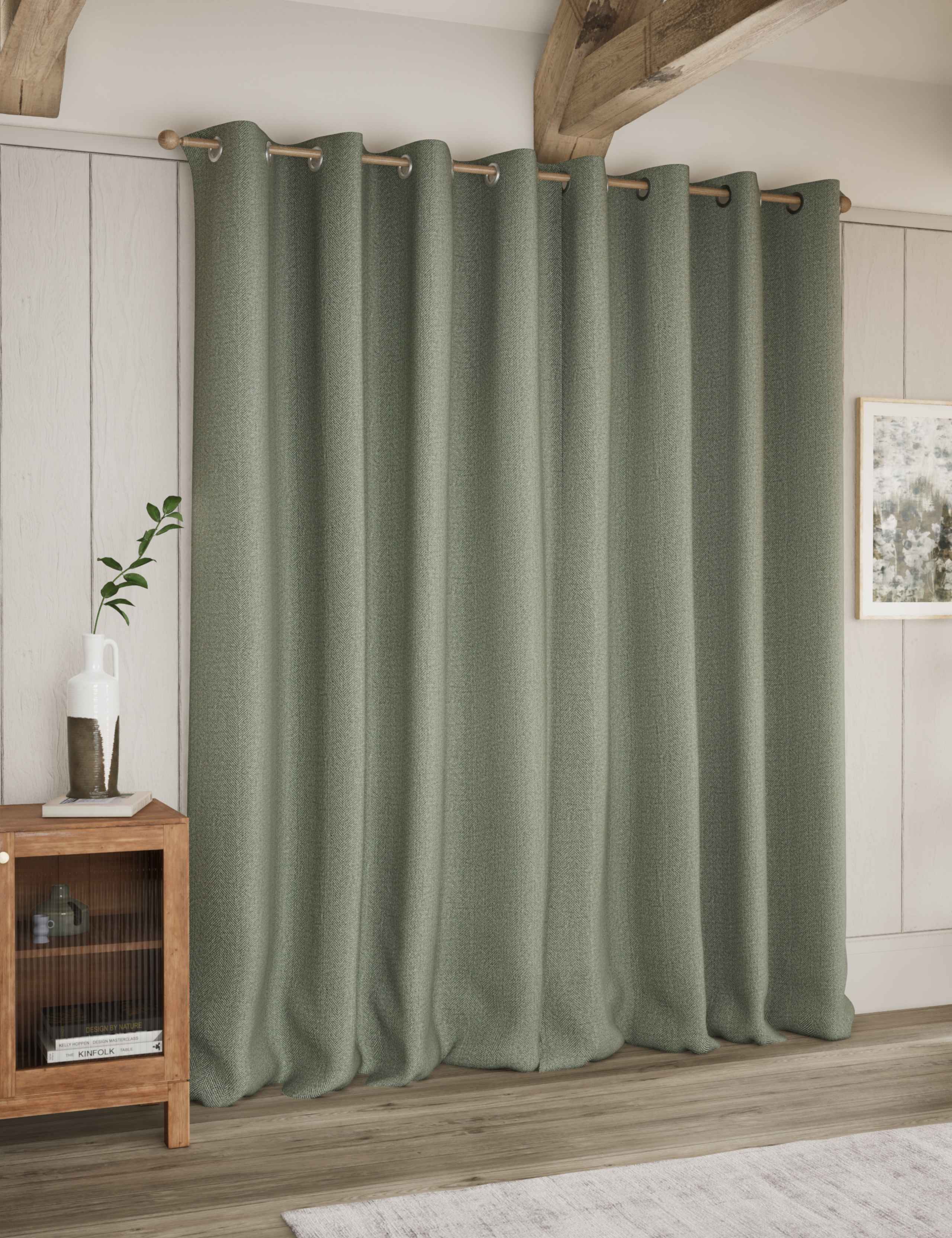 Herringbone Eyelet Curtains 4 of 4