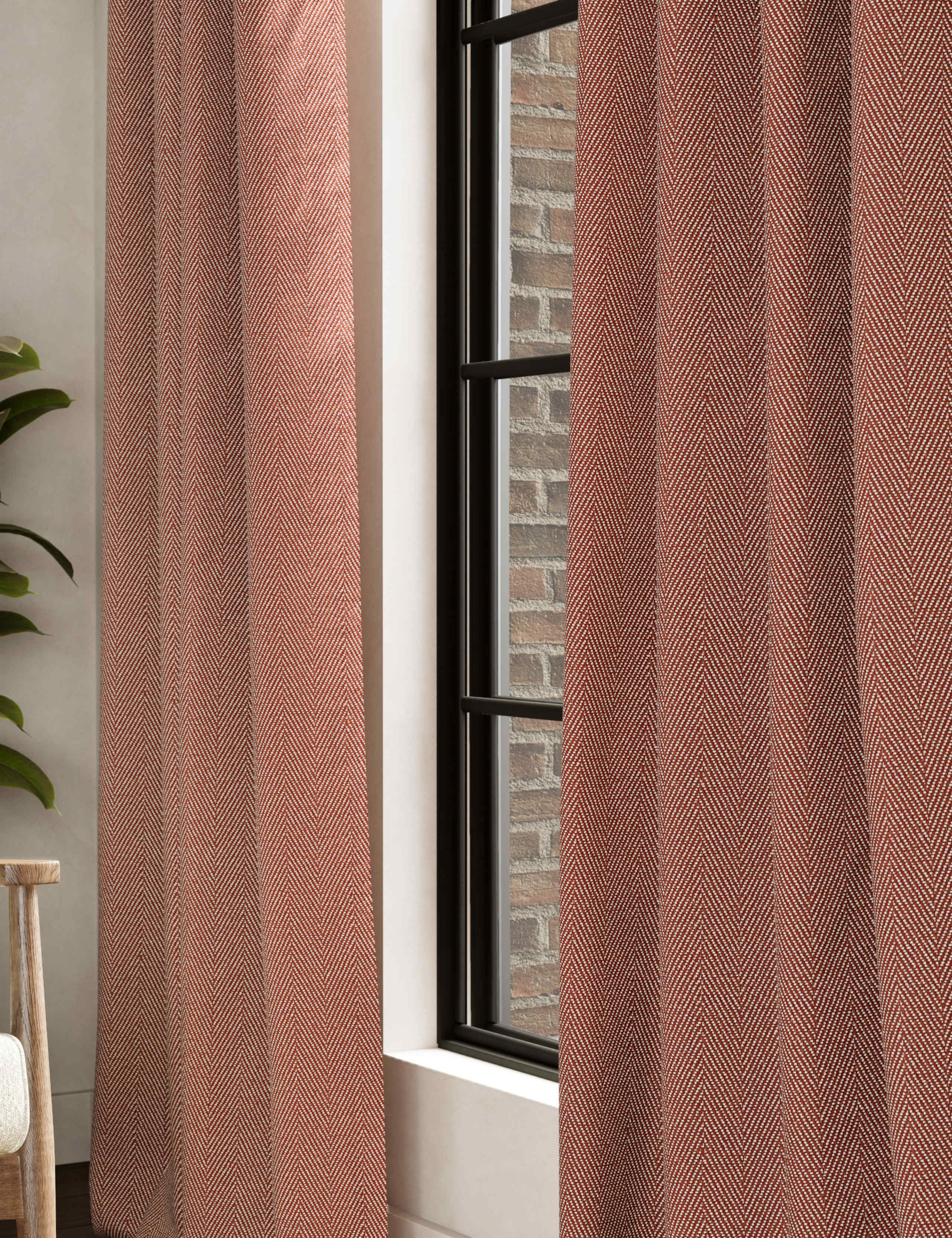 Herringbone Eyelet Curtains 2 of 4