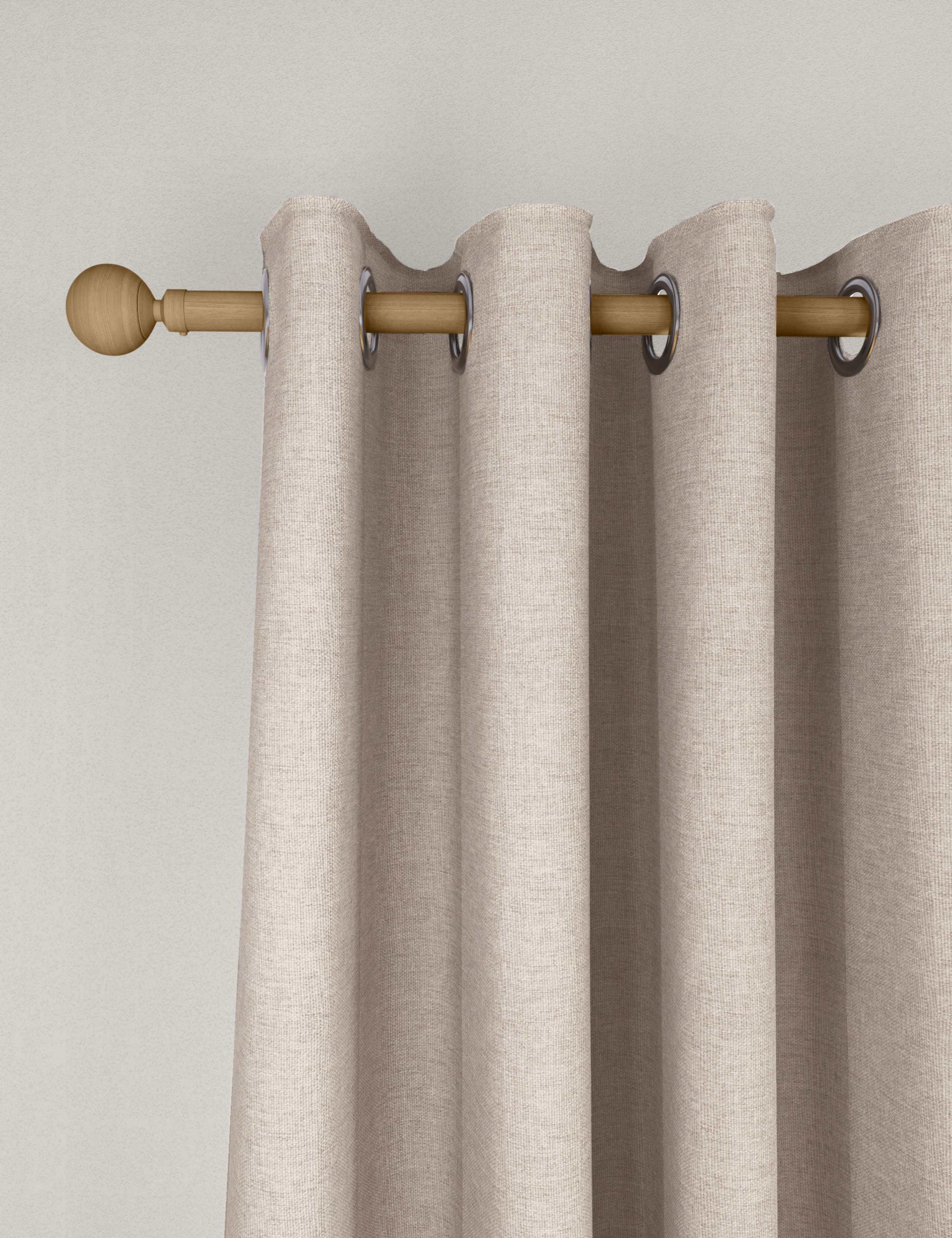 Brushed Eyelet Ultra Thermal Blackout Curtains 4 of 4