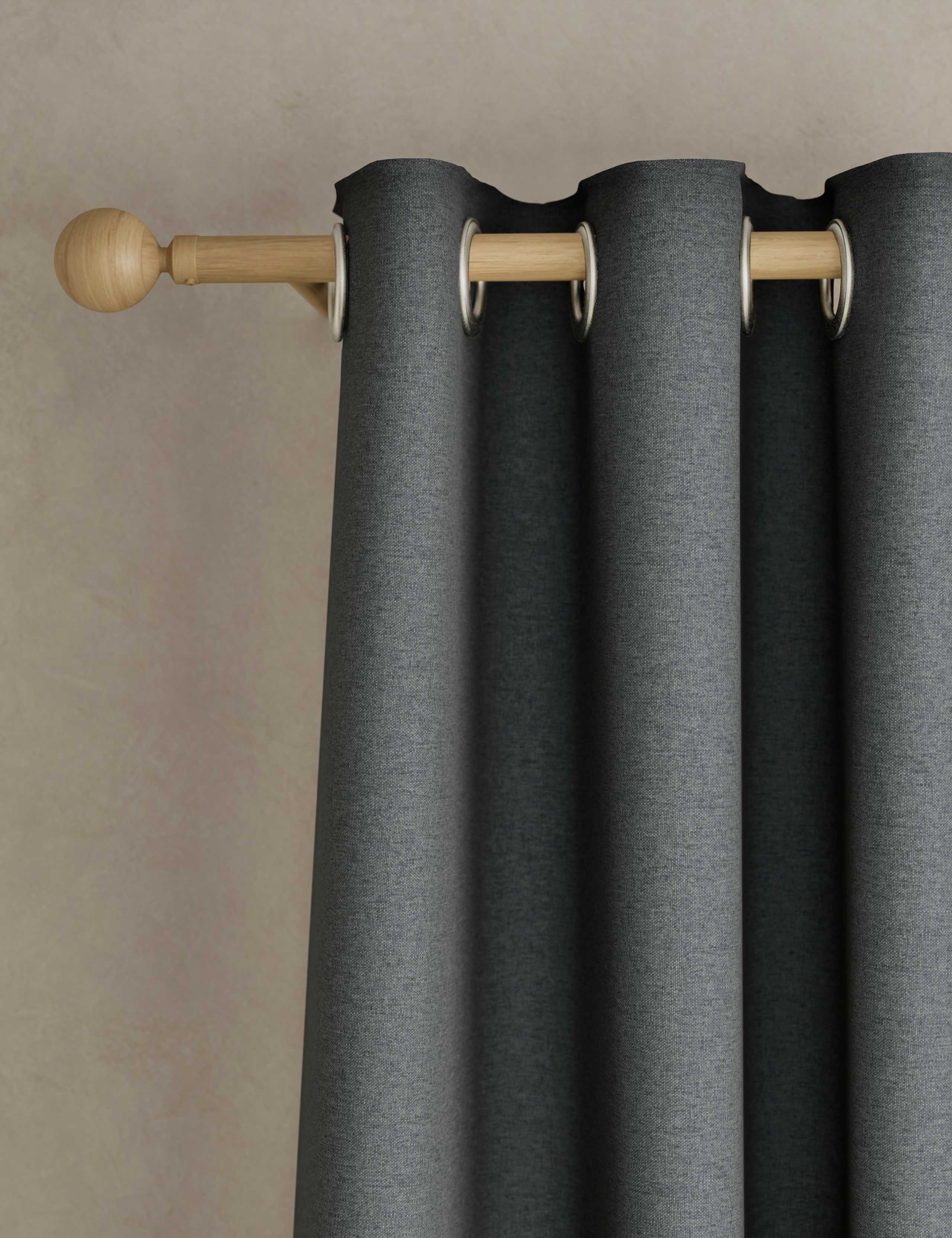 Brushed Eyelet Ultra Thermal Blackout Curtains 1 of 5