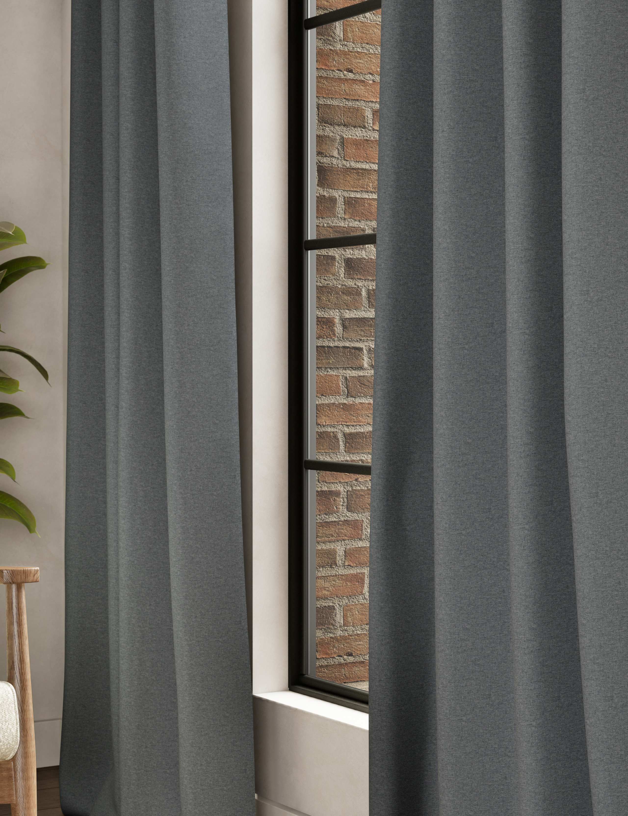 Brushed Eyelet Ultra Thermal Blackout Curtains 2 of 5
