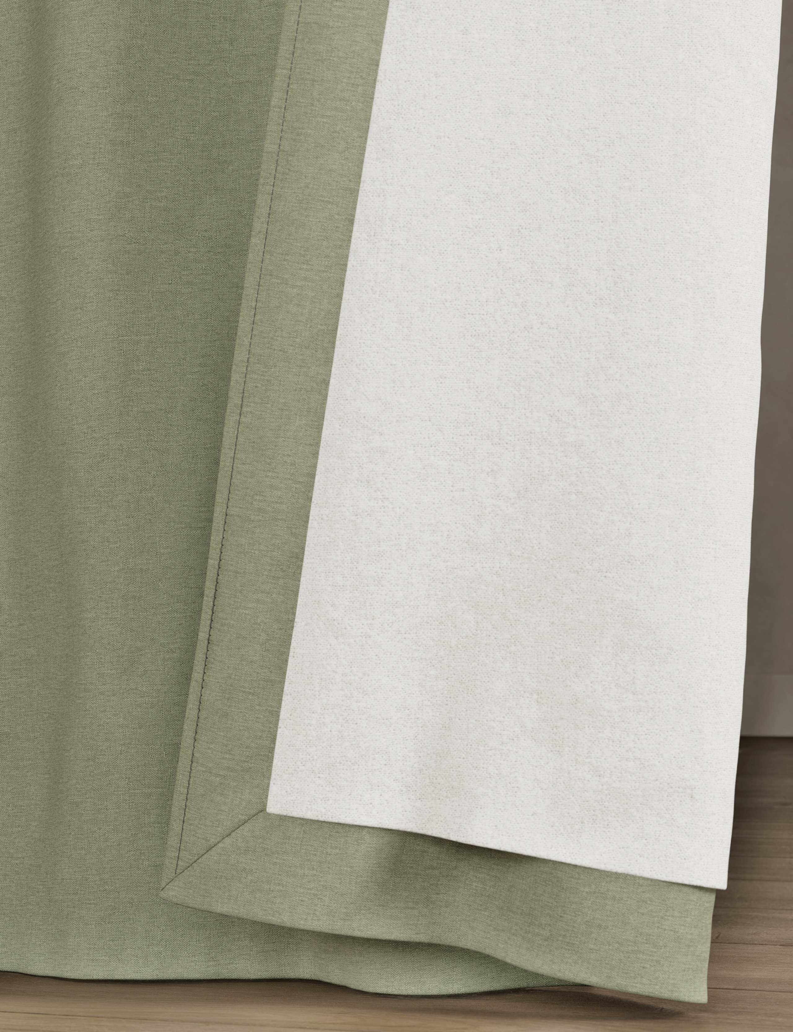 Brushed Pencil Pleat Blackout Ultra Thermal Curtains 5 of 5