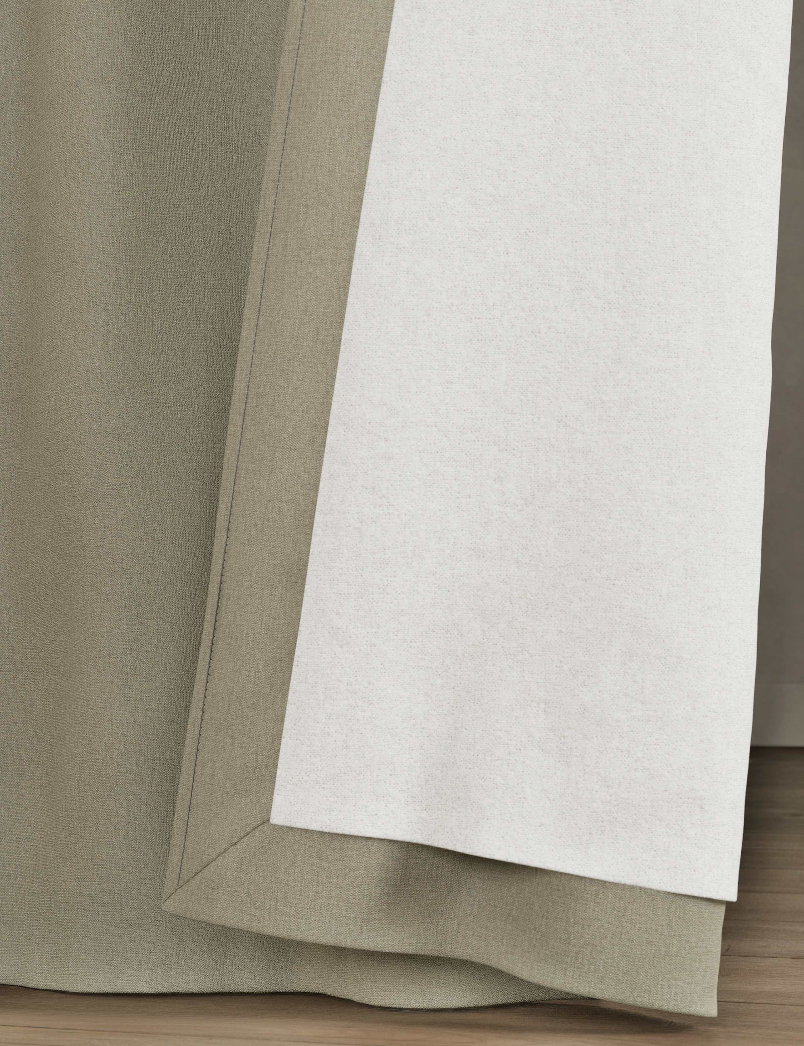 Brushed Pencil Pleat Blackout Ultra Thermal Curtains 5 of 5