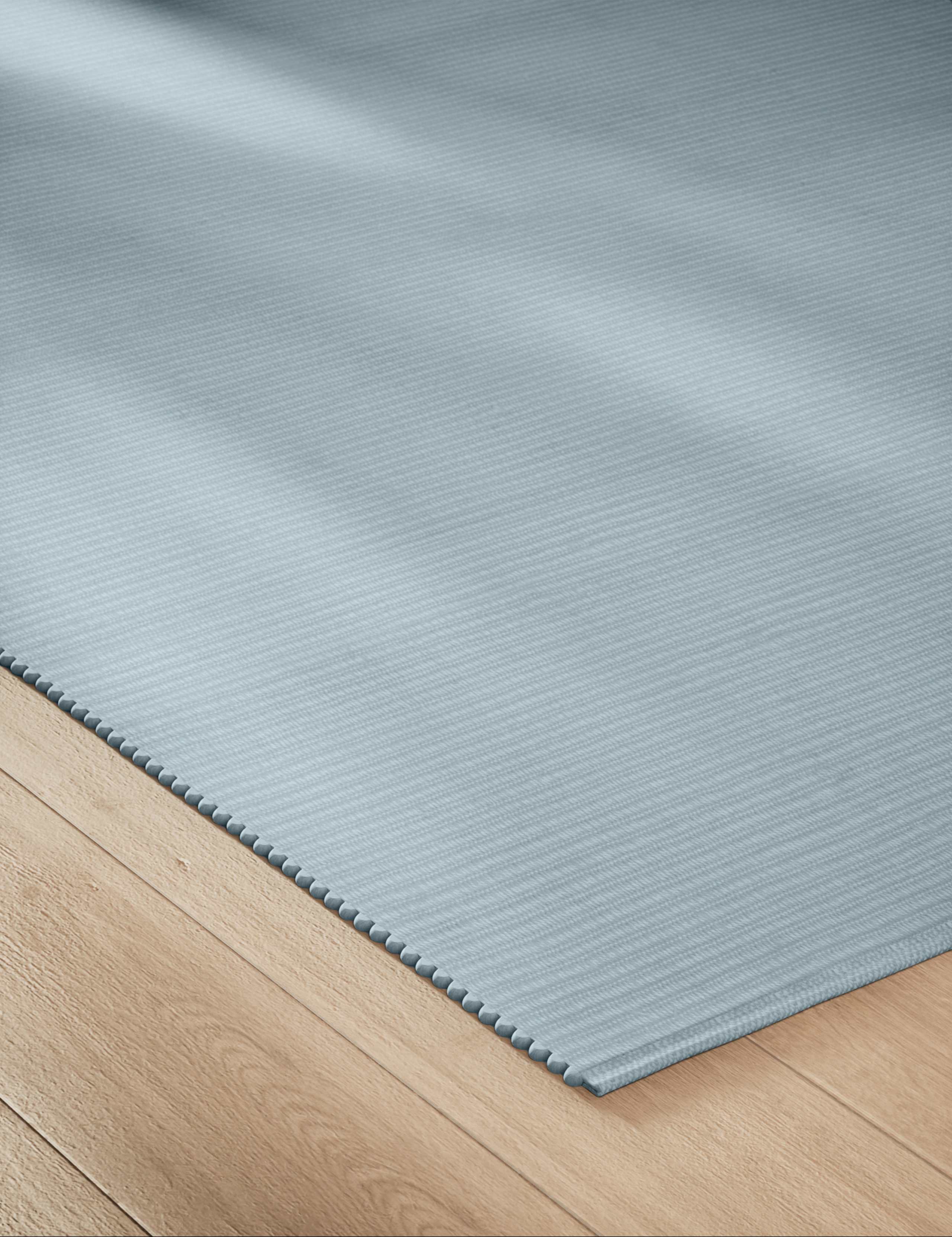 Plain Ribbed Rectangle Rug 3 of 4